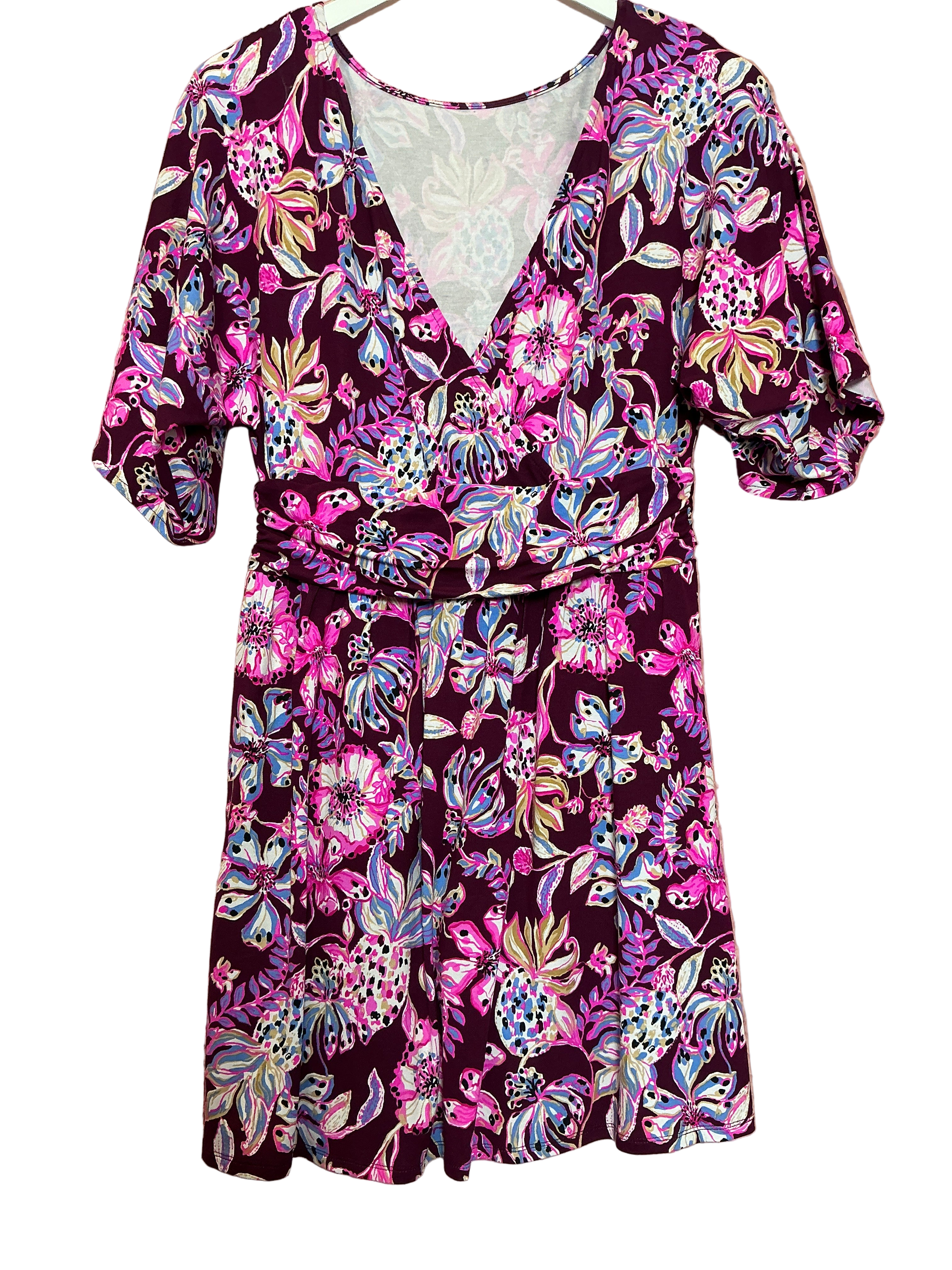 Lilly Pulitzer Parigi Romper Cherry Tropical With A Twist  - Size Large
