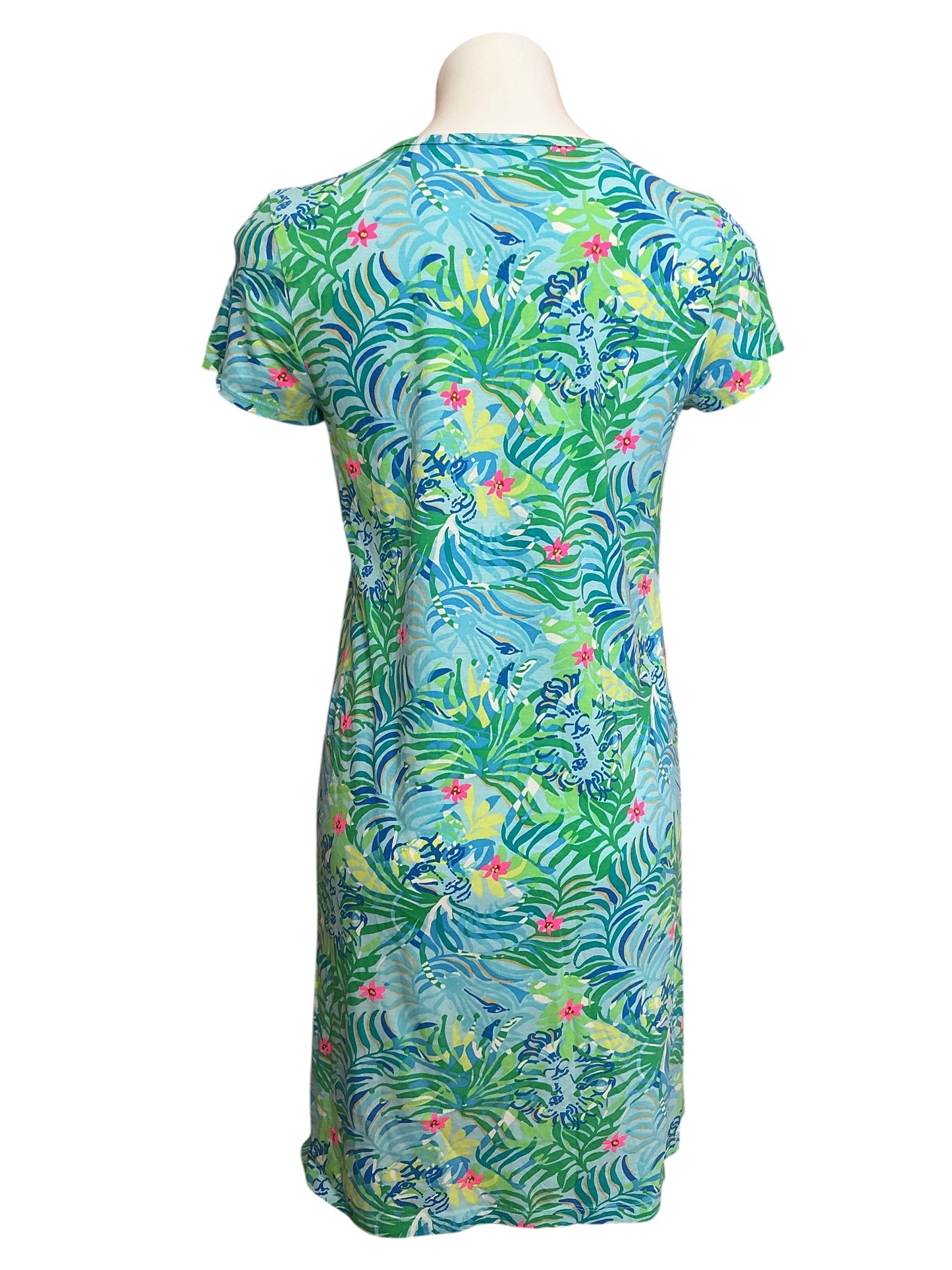 Lilly Pulitzer Etta V Neck Dress Via Parigi - Size S