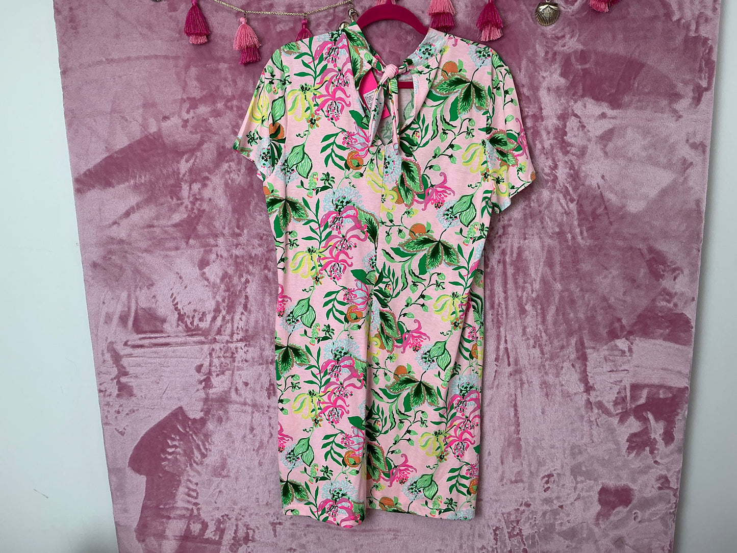 Lilly Pulitzer Dress NWT - Hallie Short Sleeve - Multi - Via Amore Spritzer - Size XL