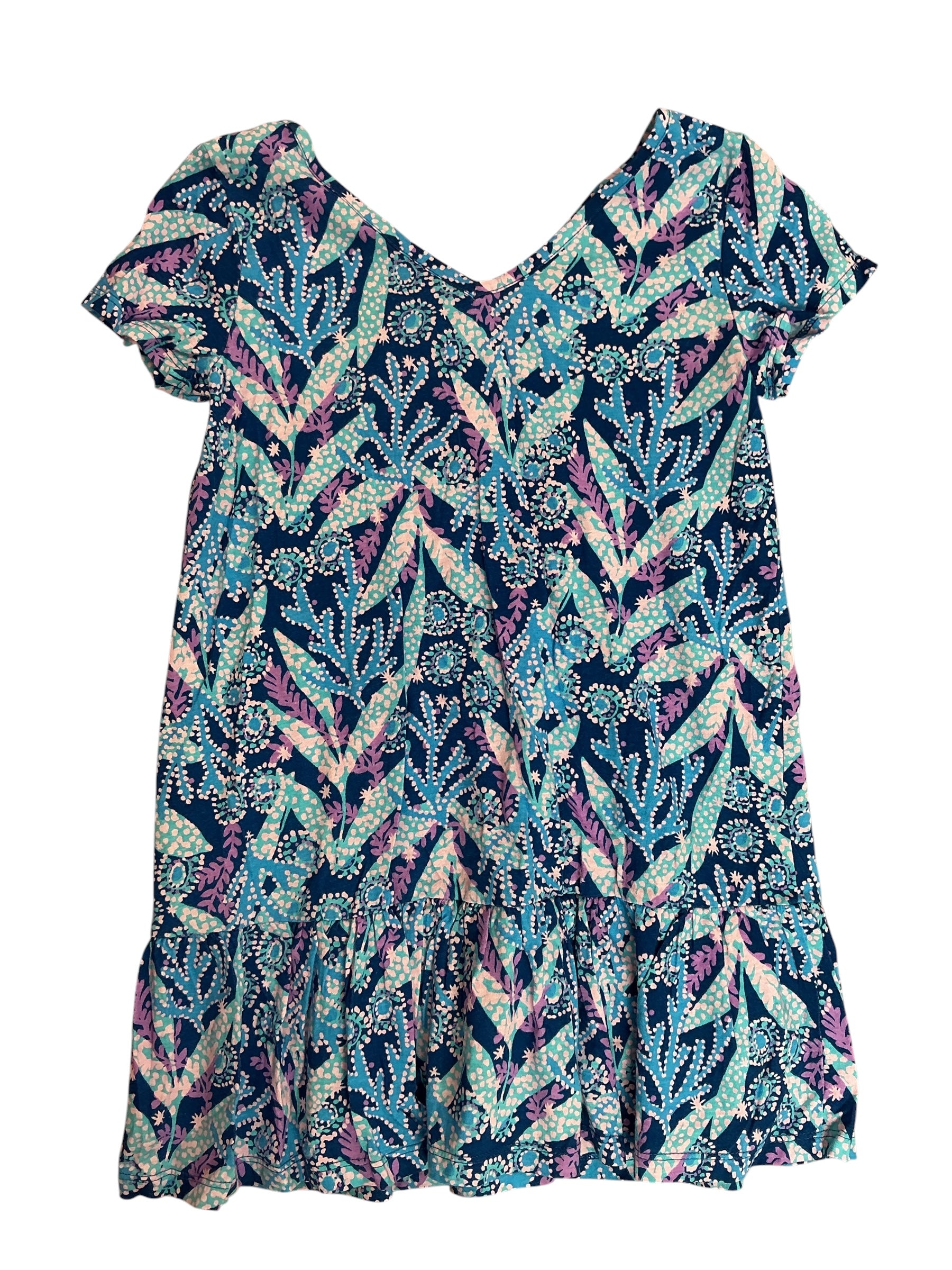 Lilly Pulitzer Girls Kids Mini Camilla Dress Barton Blue Star Gazing - Size M (6-7)