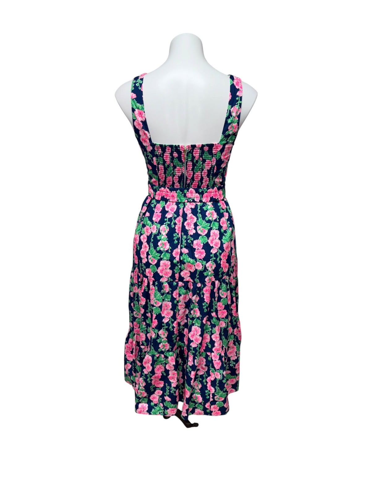 Lilly Pulitzer McKinnon Midi Dress Oyster Bay Navy De Vine- Size 0