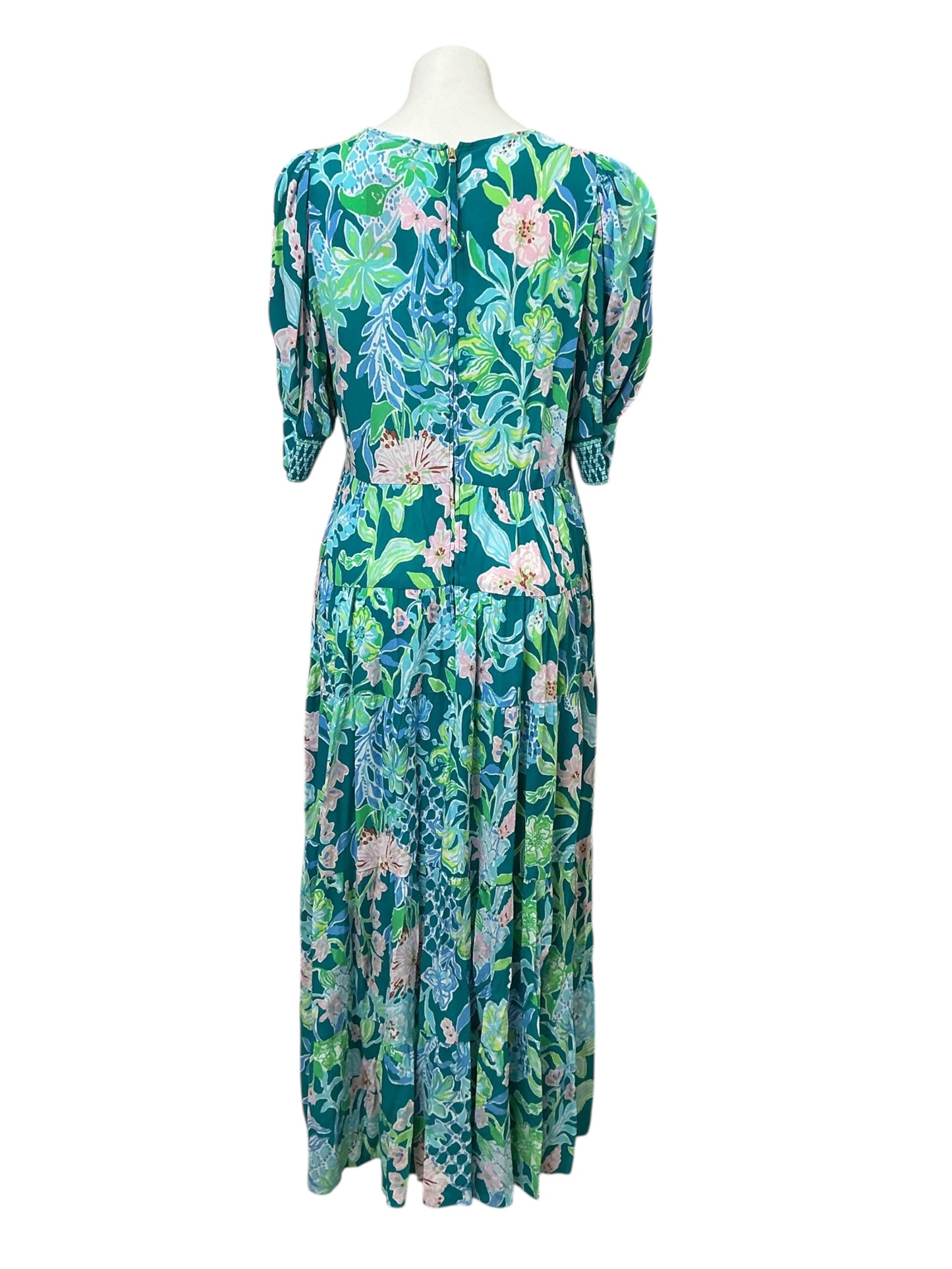 Lilly Pulitzer - Amelia Elbow Sleeve Midi Dress - Hot On The Vine Multi - Size 6