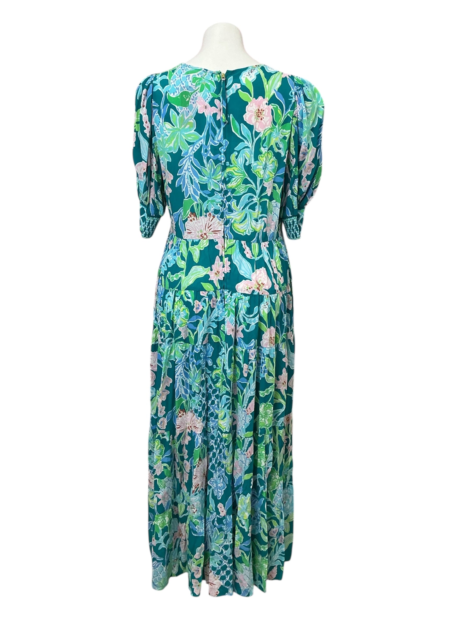 Lilly Pulitzer - Amelia Elbow Sleeve Midi Dress - Hot On The Vine Multi - Size 6
