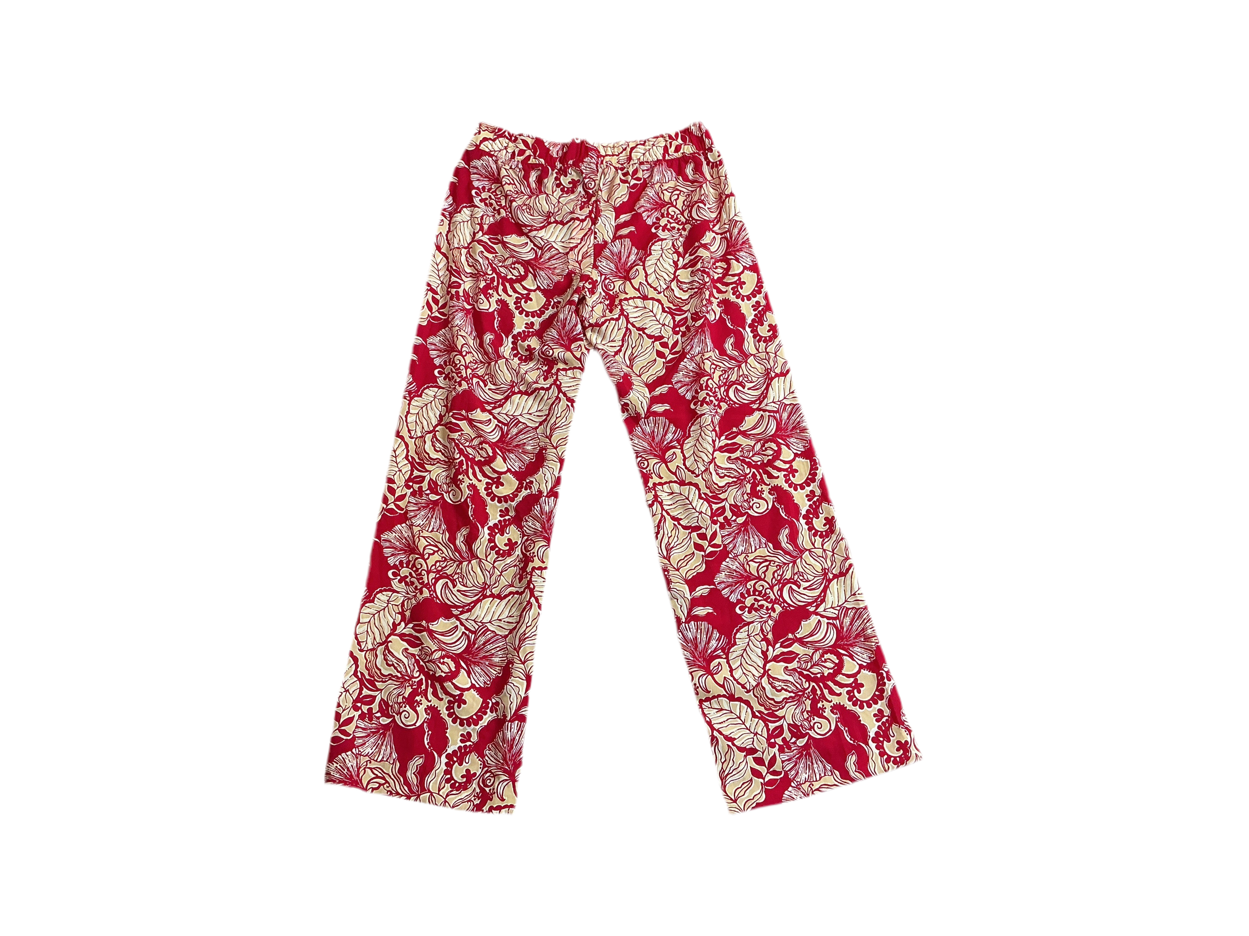 Lilly Pulitzer NWT - Bal Harbour Palazzo - Poinsetta Red Island Vibes - Size M