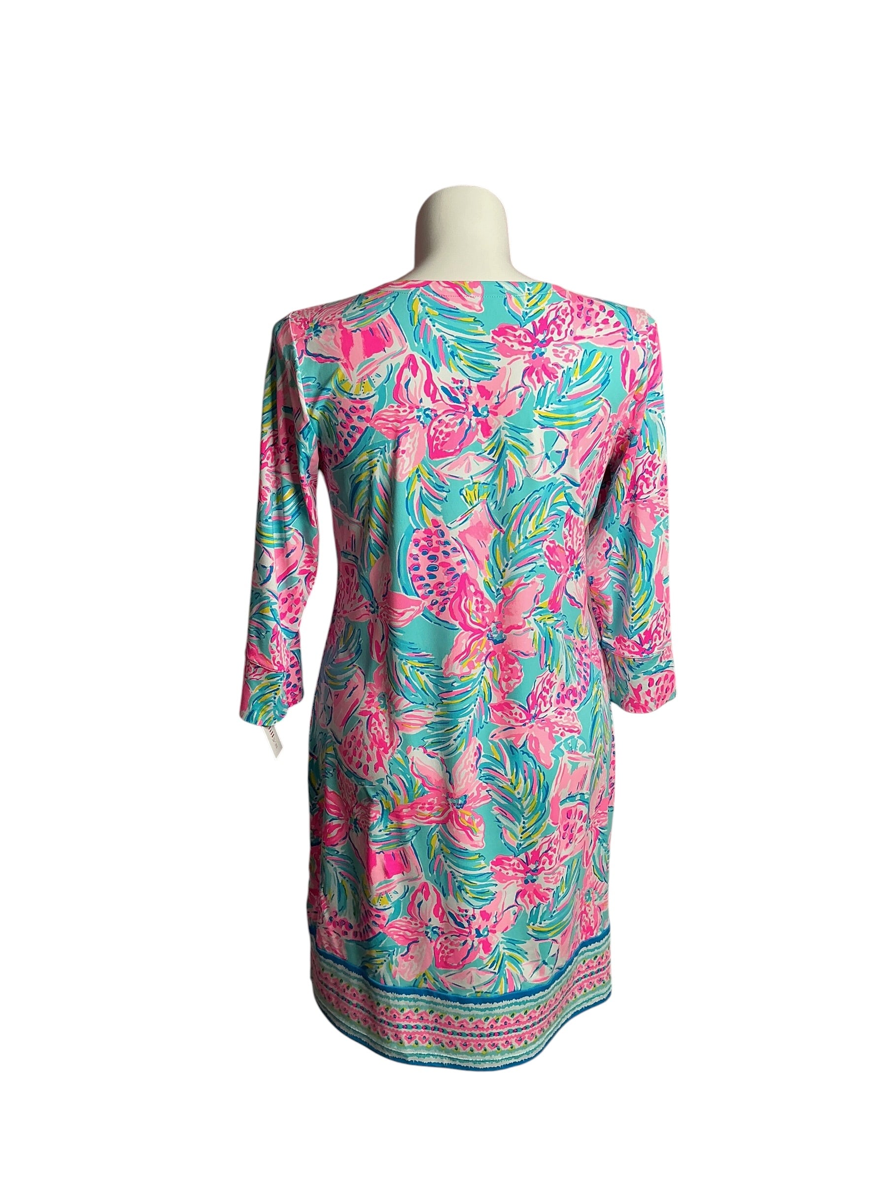 Lilly Pulitzer- Nadine Dress Blue Ibiza Gimmie The Juice Size XL