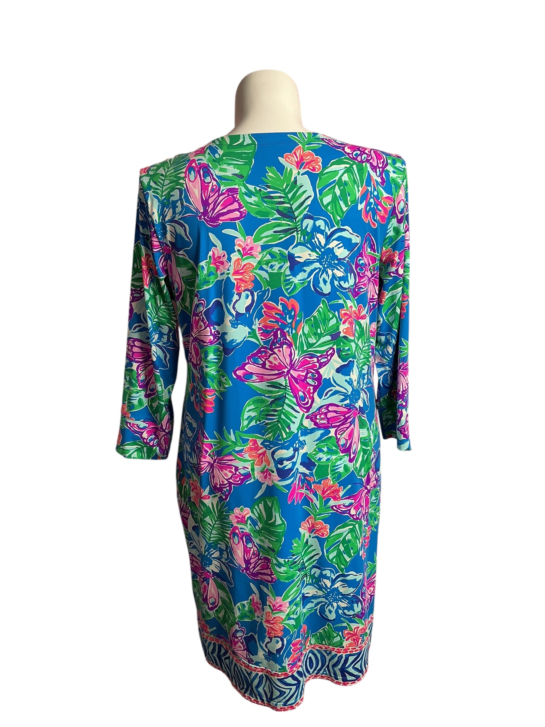 Lilly Pulitzer- Nadine ChillyLilly Dress Pundy Blue Isle Be Back Size XXL