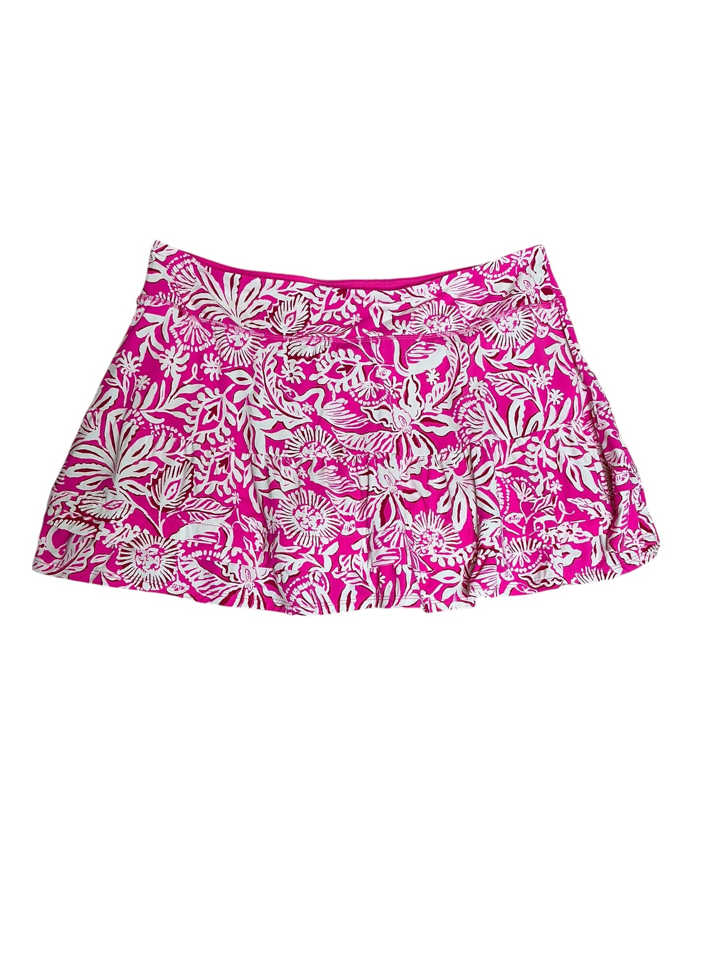 Lilly Pulitzer Luxletic UPF 50+ Aqualina Skort Absolutely Flamazing - Size XL