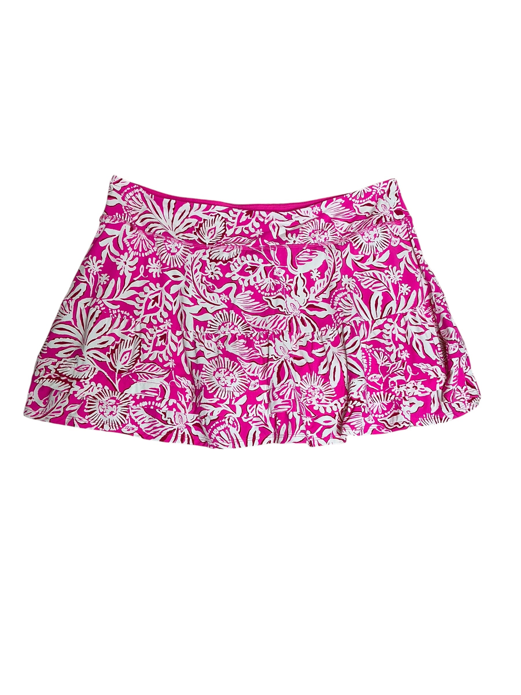 Lilly Pulitzer Luxletic UPF 50+ Aqualina Skort Absolutely Flamazing - Size XL
