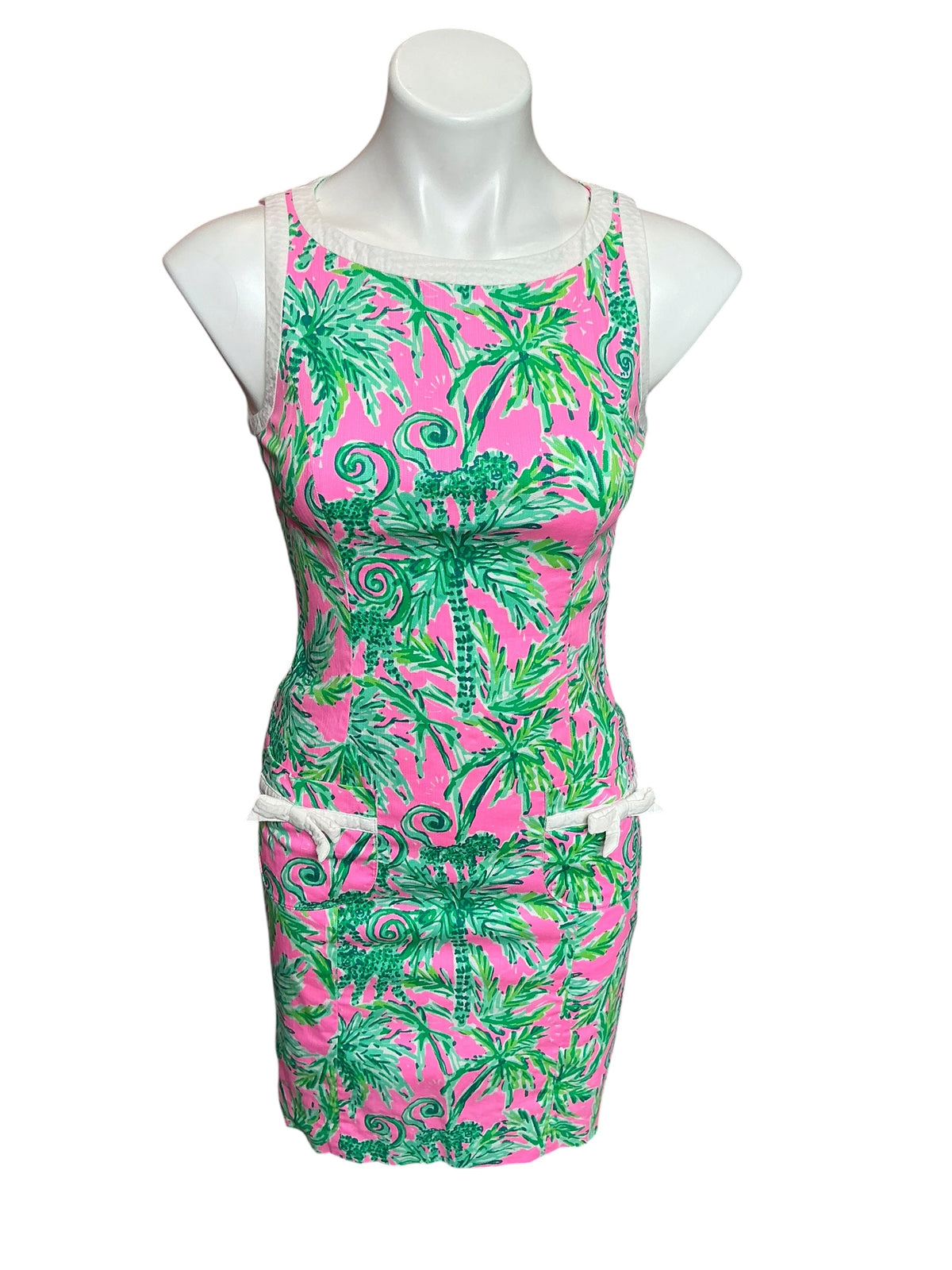 Lilly Pulitzer Kathleen Stretch Shift Dress Prosecco Pink Hangin' Around - Size 00