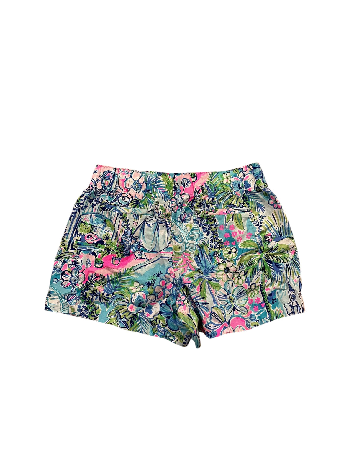 Lilly Pulitzer X Disney Celebrating Cinderella Lilo Shorts Lilly Loves Cinderella - Size S