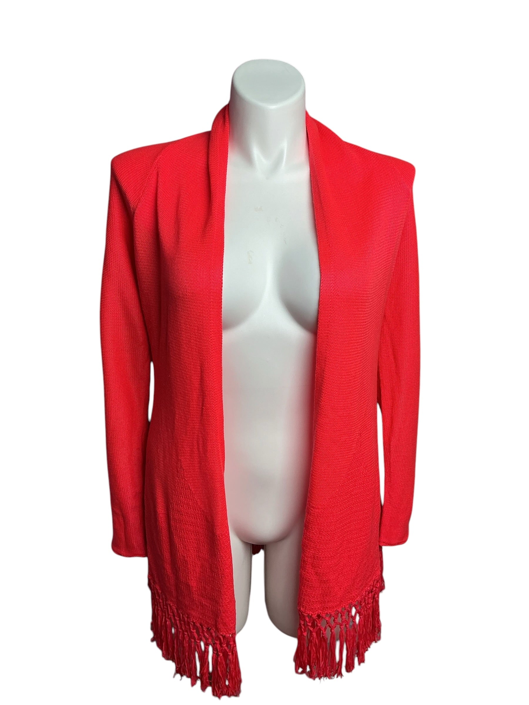 Lilly Pulitzer- Tatum Open Cardigan Spicy Coral Size M