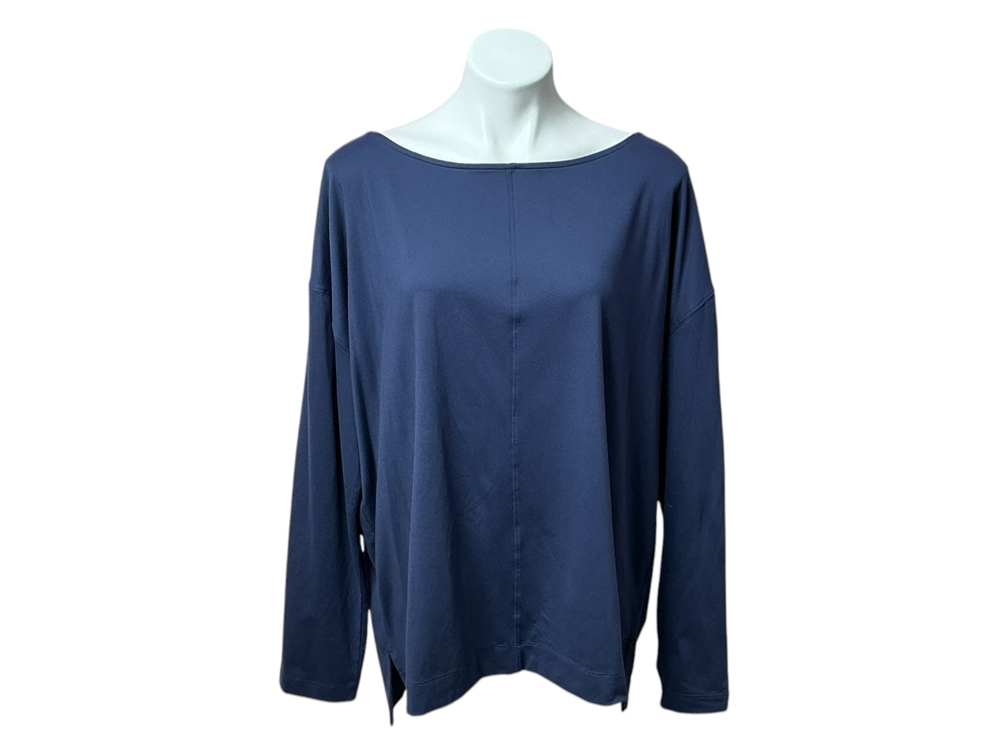 Lilly Pulitzer Halee Boatneck Top Solid True Navy - Size XXL