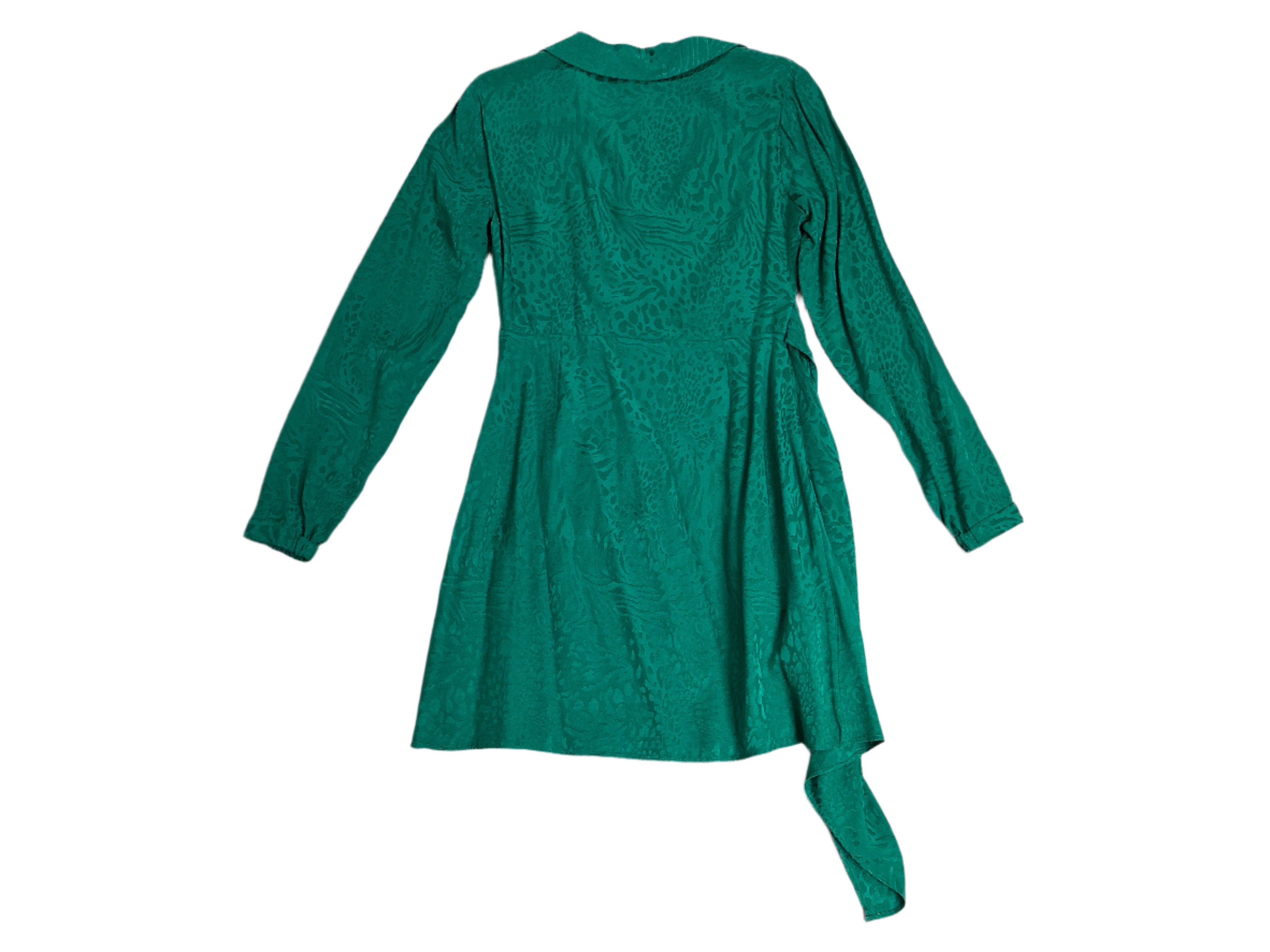 Lilly Pulitzer Nicolina Wrap Dress - Animal Jarquard Evergreen - Size 2