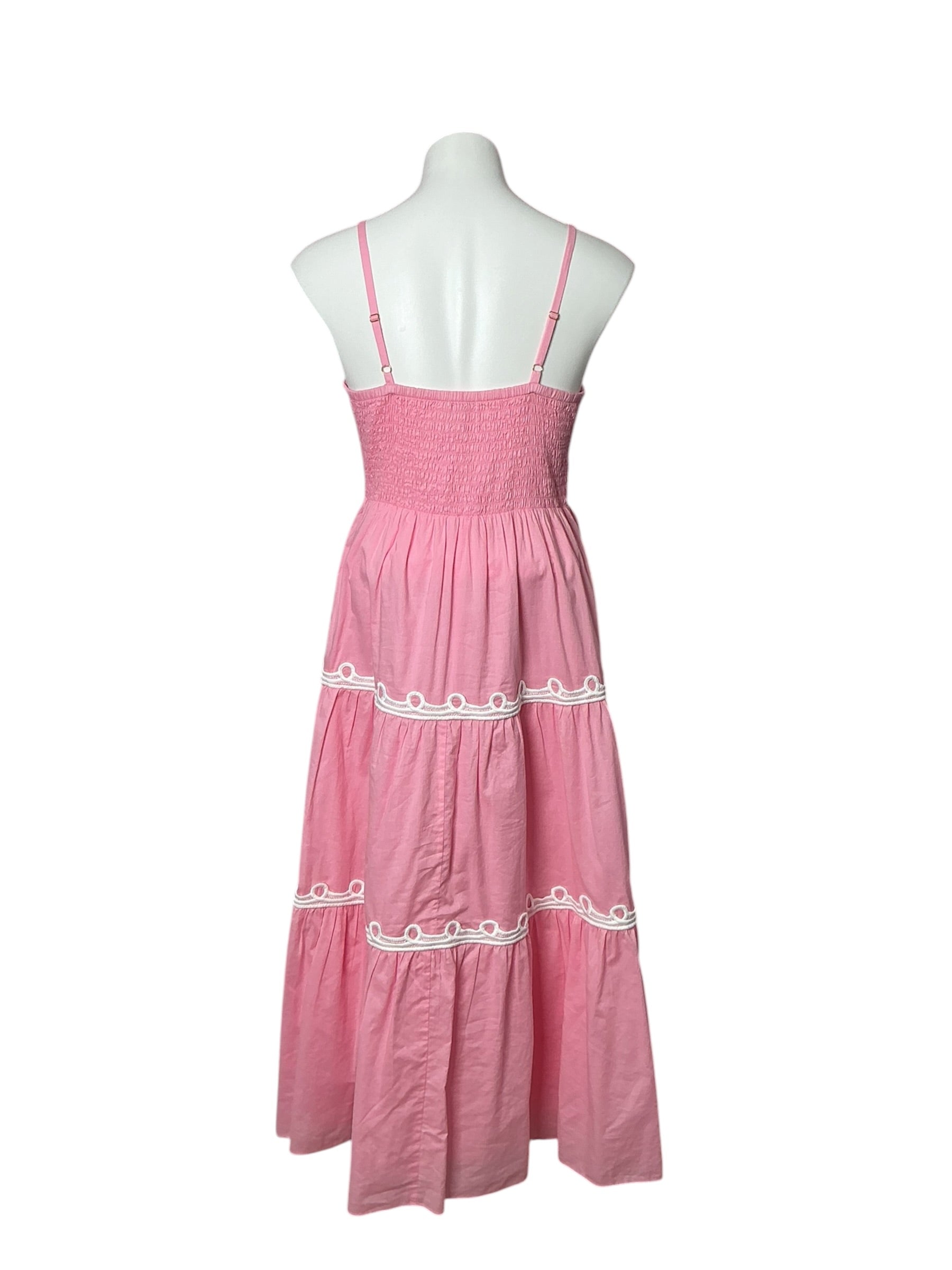 Lilly Pulitzer Zanna Cotton Midi Dress Conch Shell Pink - Size 4