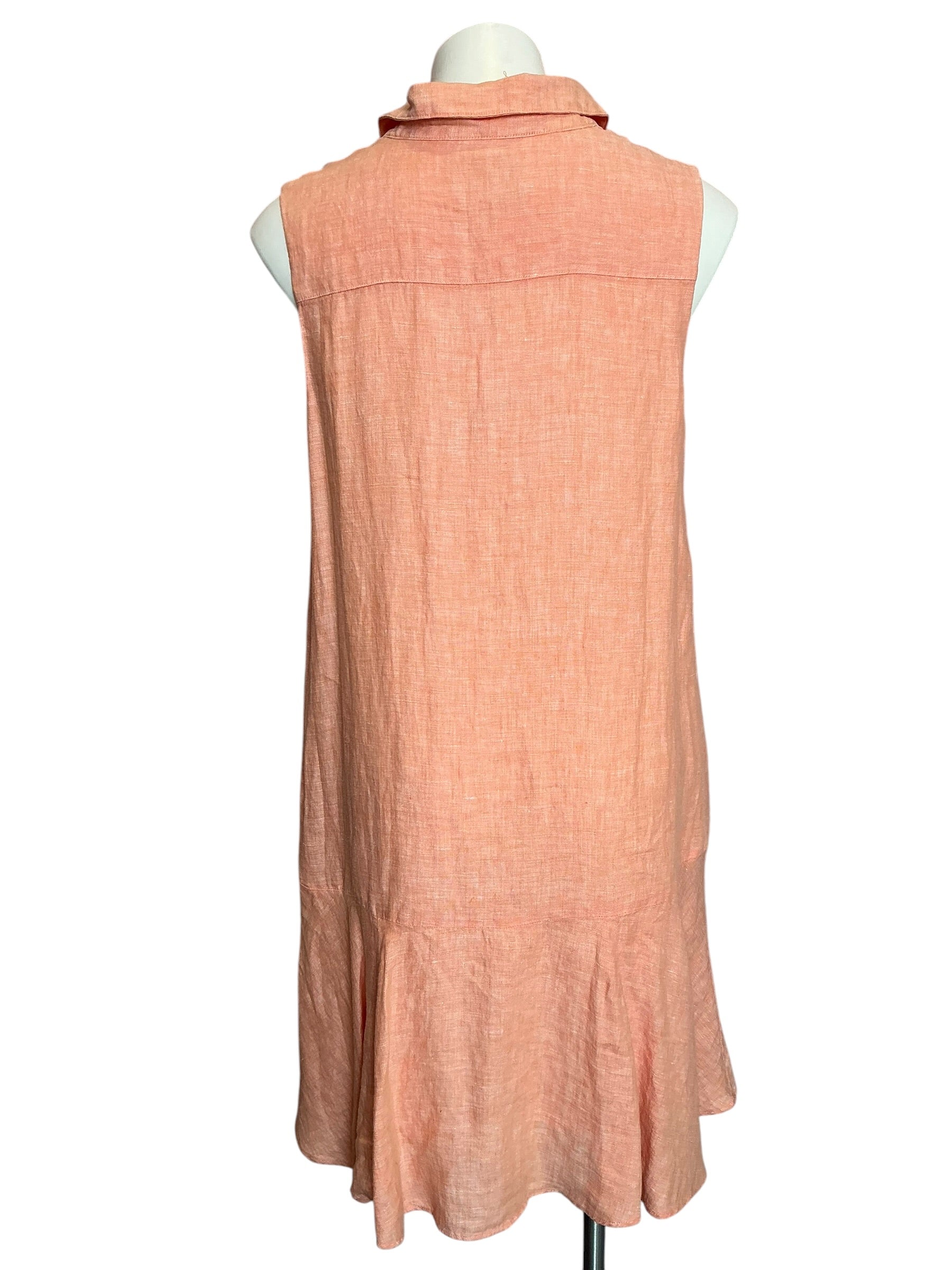 Lilly Pulitzer NWT Ellowyn Linen Dress Papaya X Resort White - Size M