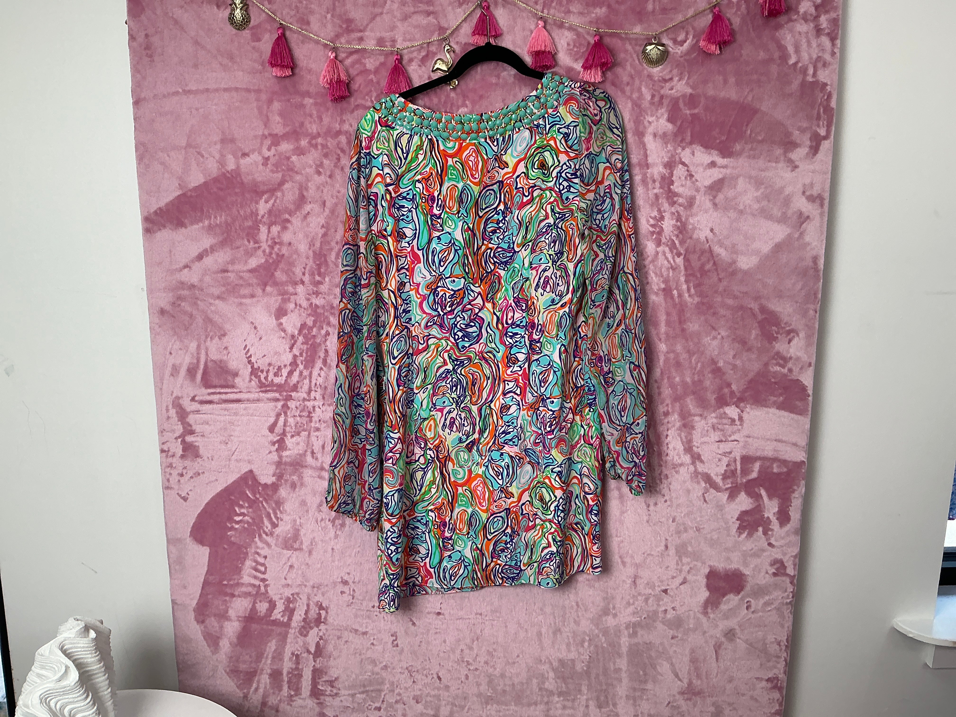 Lilly Pulitzer Dress NWT - Saemus Dress - Multi - What A Catch - Size 12