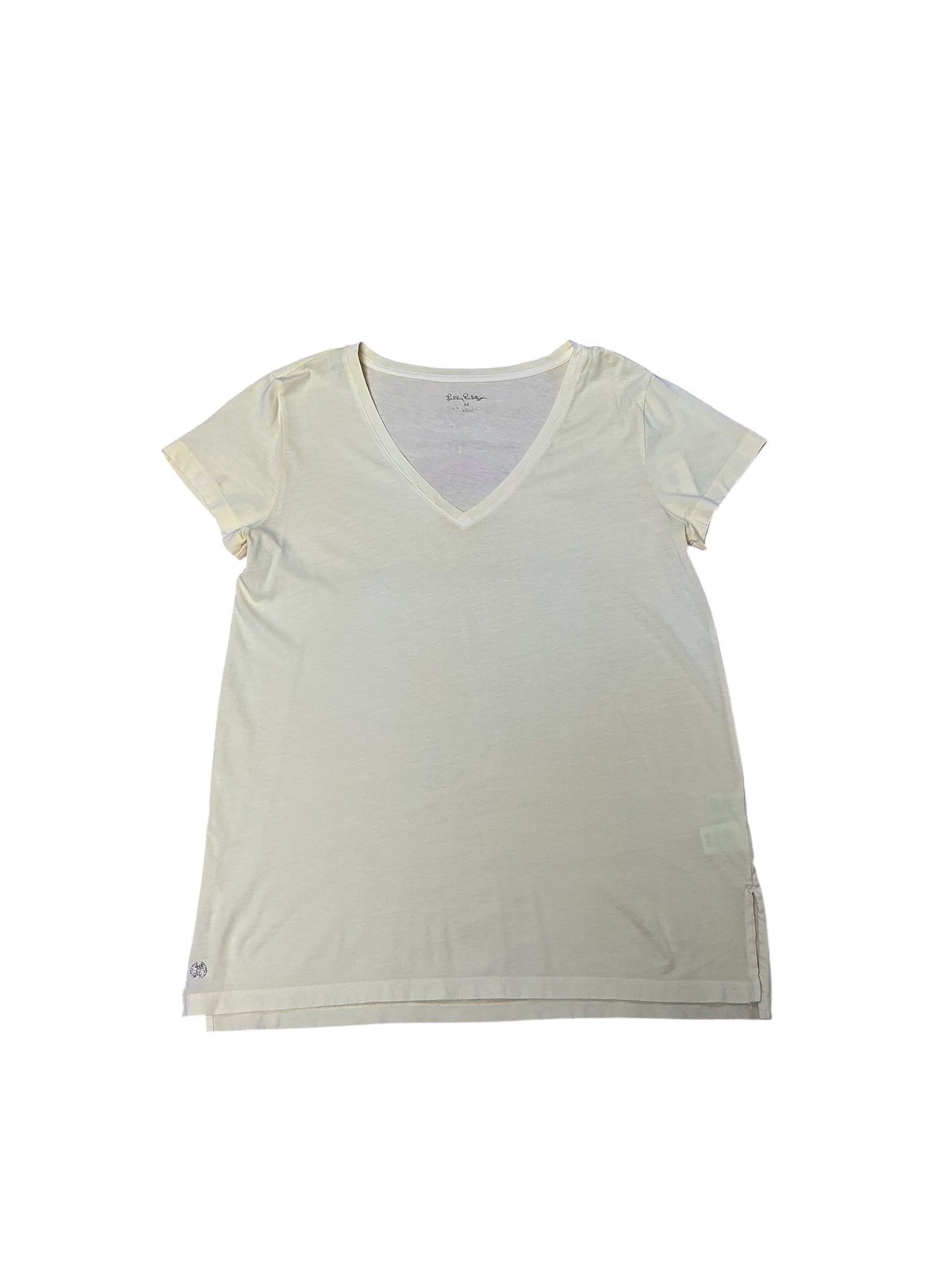 Lilly Pulitzer- Meredith Tee Crème Fraiche Yellow Size M