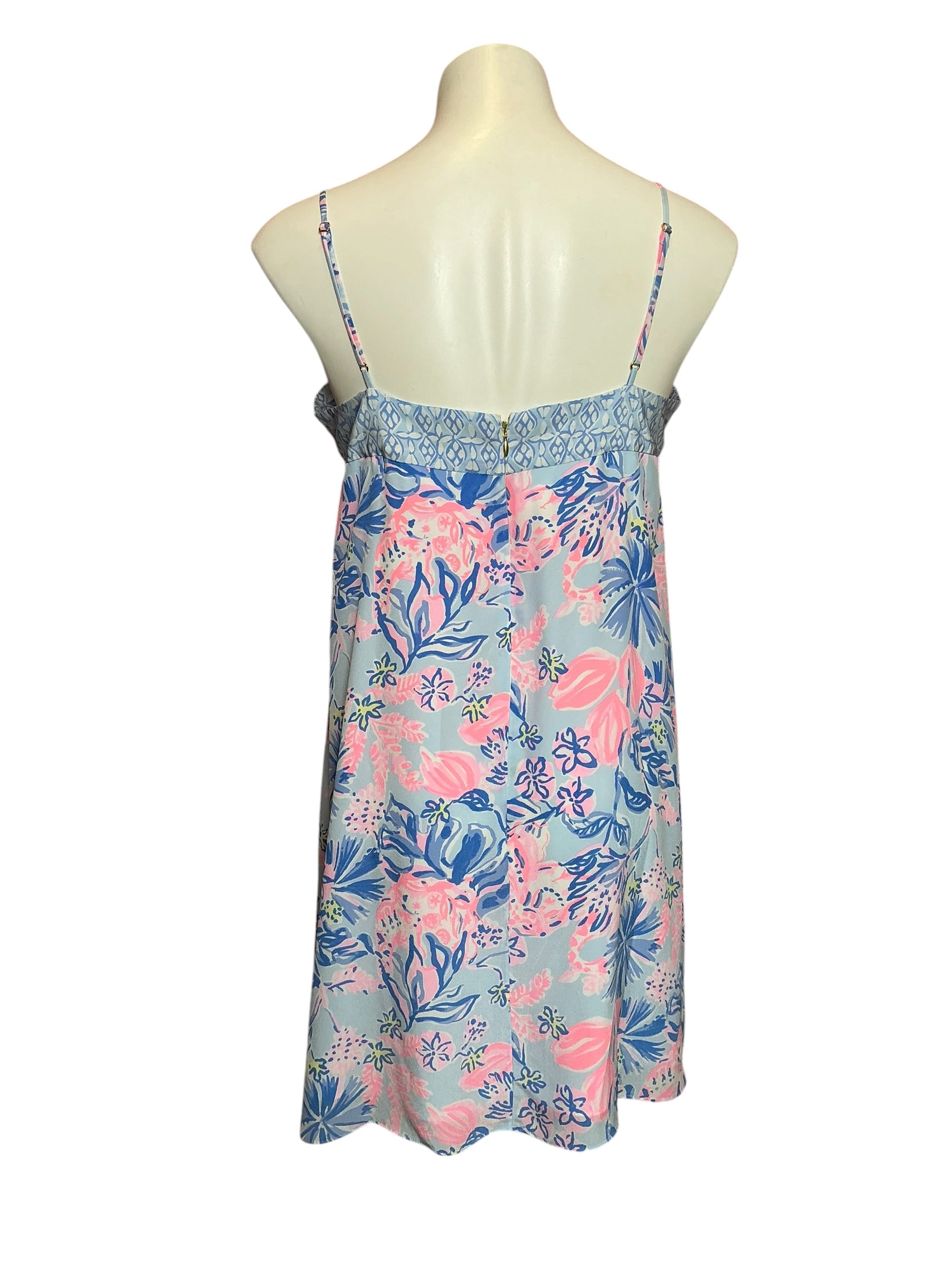 Lilly Pulitzer NWT Jesslyn Silk Dress Multi Elephant Splash Engineered Woven Dress - Size 6