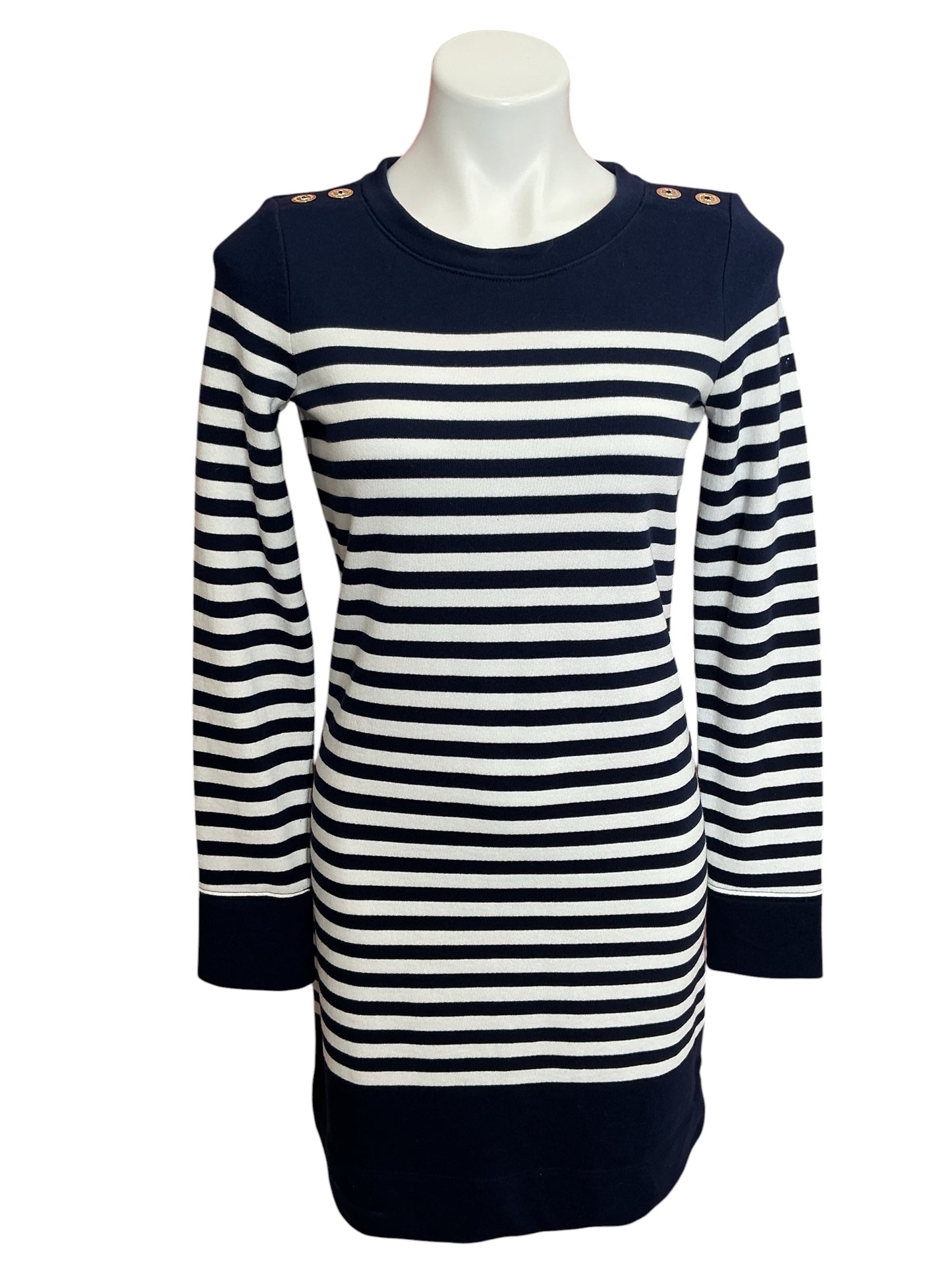 Lilly Pulitzer NWT Kenley Long Sleeve Dress True Navy Rivera Stripe - Size XS