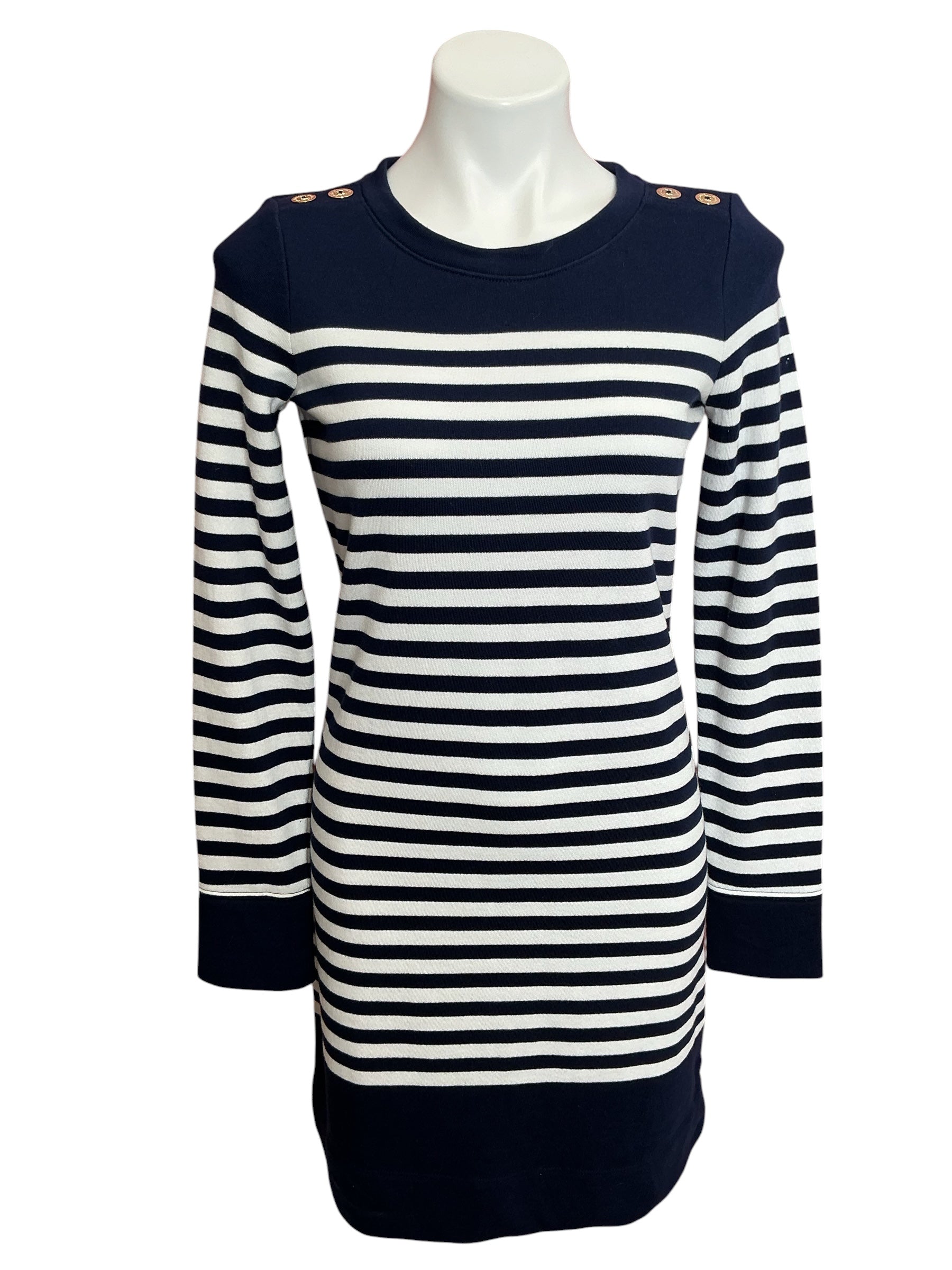 Lilly Pulitzer NWT Kenley Long Sleeve Dress True Navy Rivera Stripe - Size XS