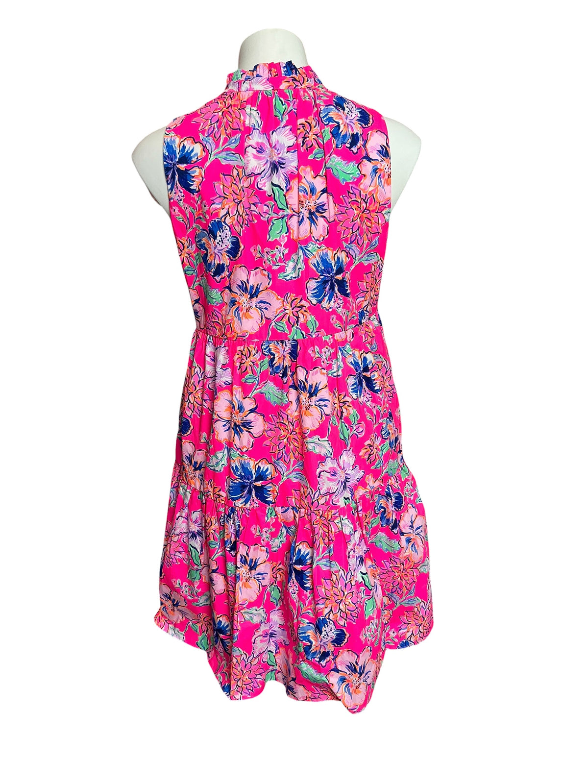 Lilly Pulitzer NWT Novella Dress Pink Isle Last Bud Not Least - Size S