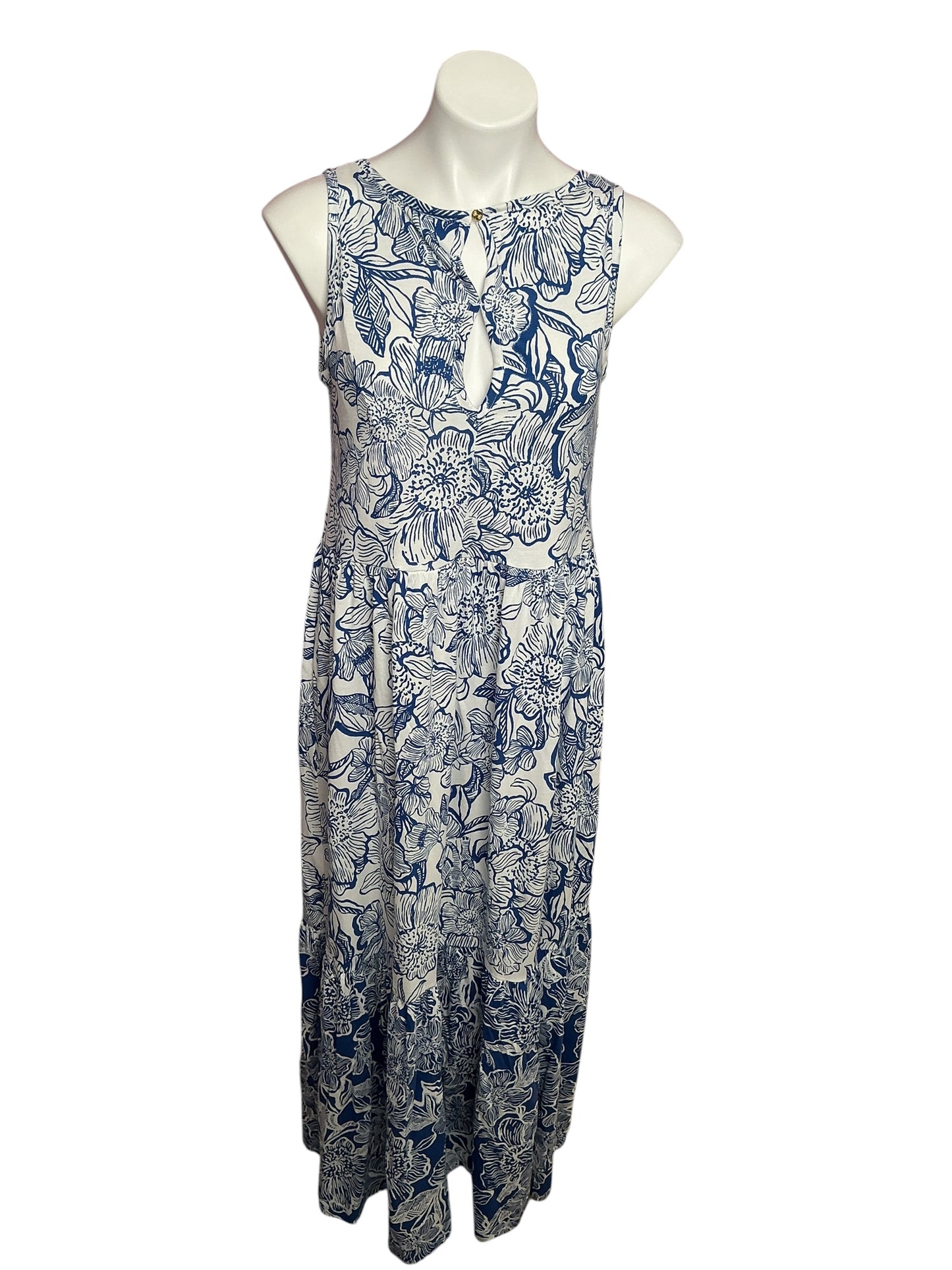 Lilly Pulitzer NWT Hayleigh Midi Dress Starlight Navy Unforgettable- Size S