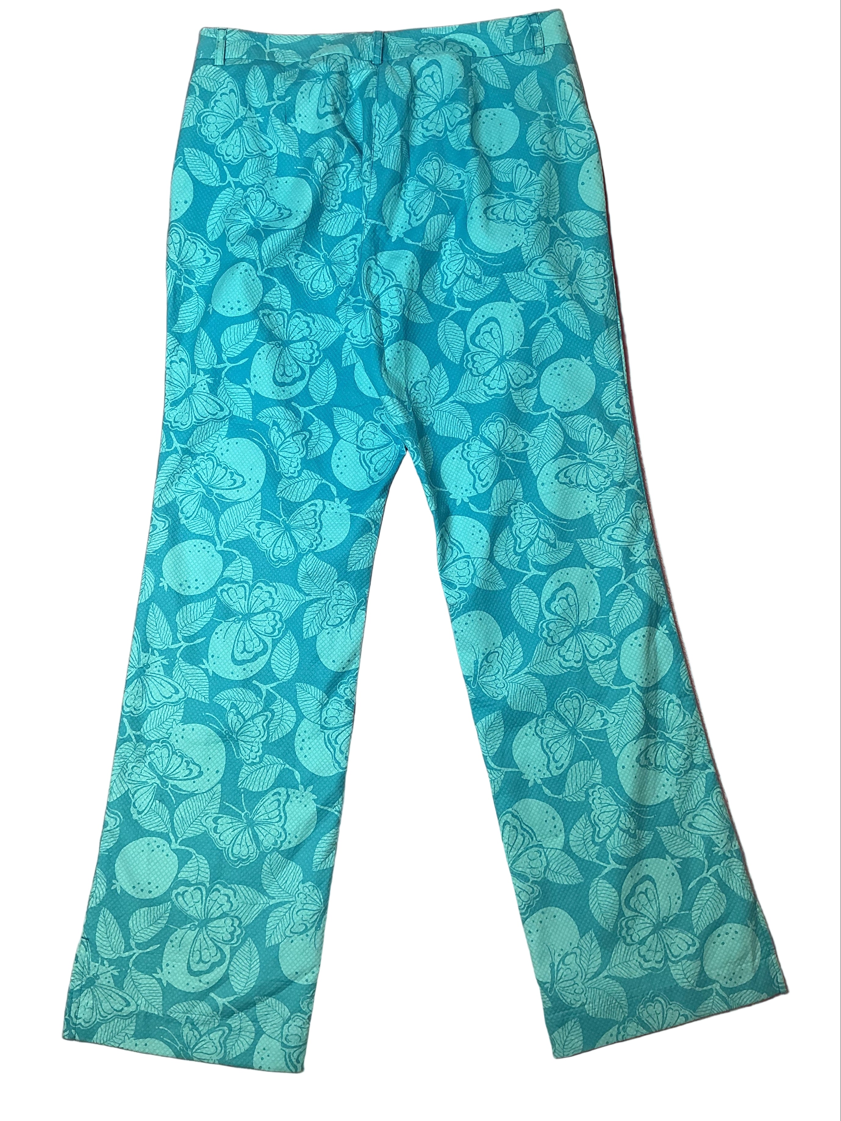 Lilly Pulitzer NWT - Ellen Pant - Lagoon Blue Monarch - Size 12