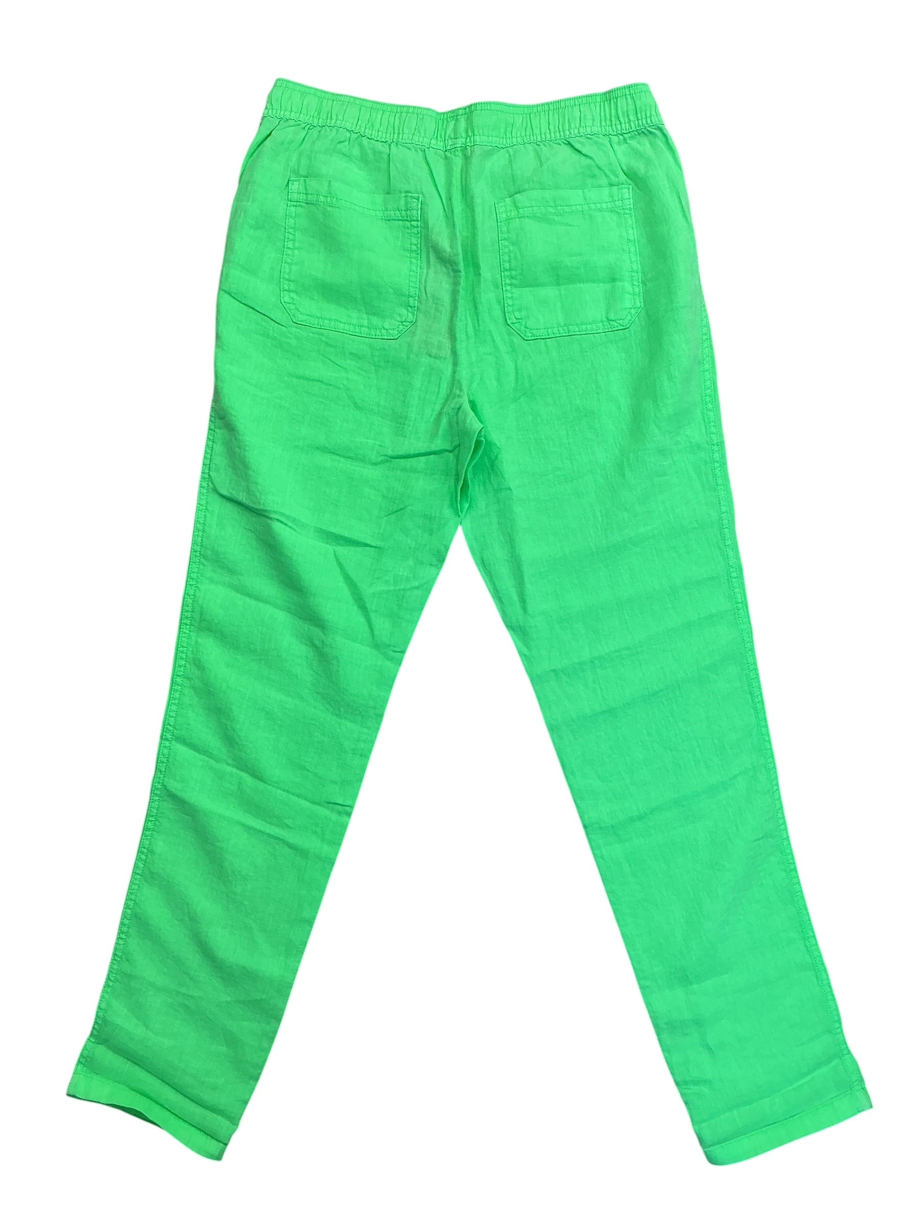 Lilly Pulitzer NWT Taron Linen Pants Lime Zest - Size M