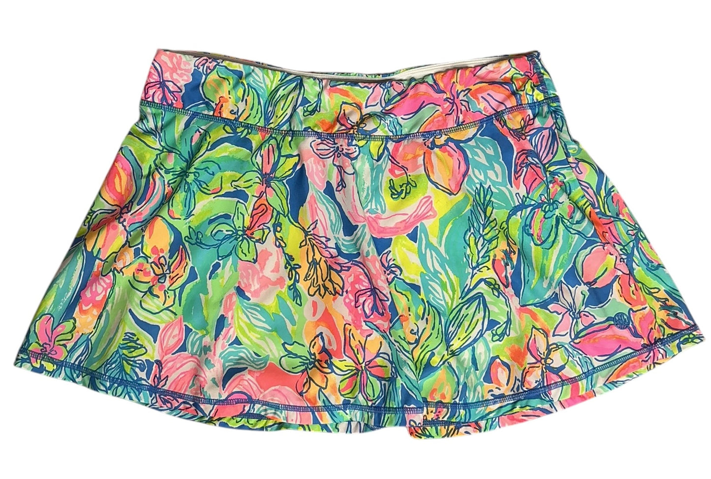 Lilly Pulitzer Luxletic Aila Skort Bennet Blue Surf Gypsea - Size M
