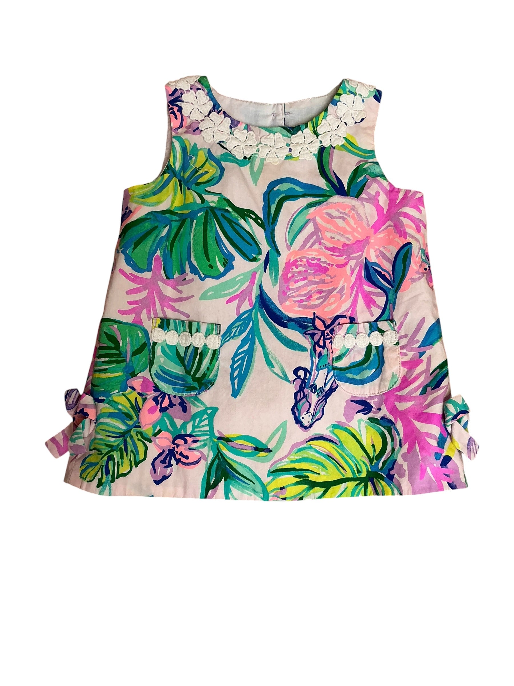 Lilly Pulitzer Girls Little Lilly Classic Shift Dress - Size 6-12m