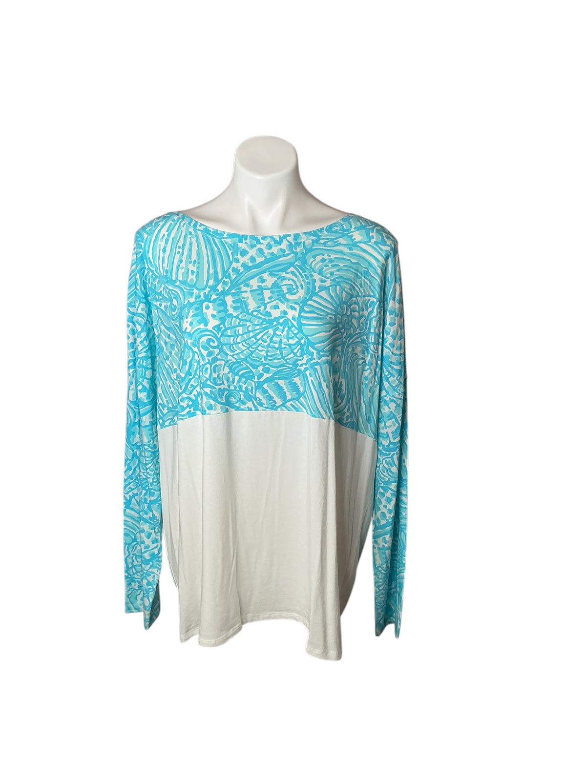 Lilly Pulitzer NWT Finn Top Succulent BL Sea Cups - Size XXL