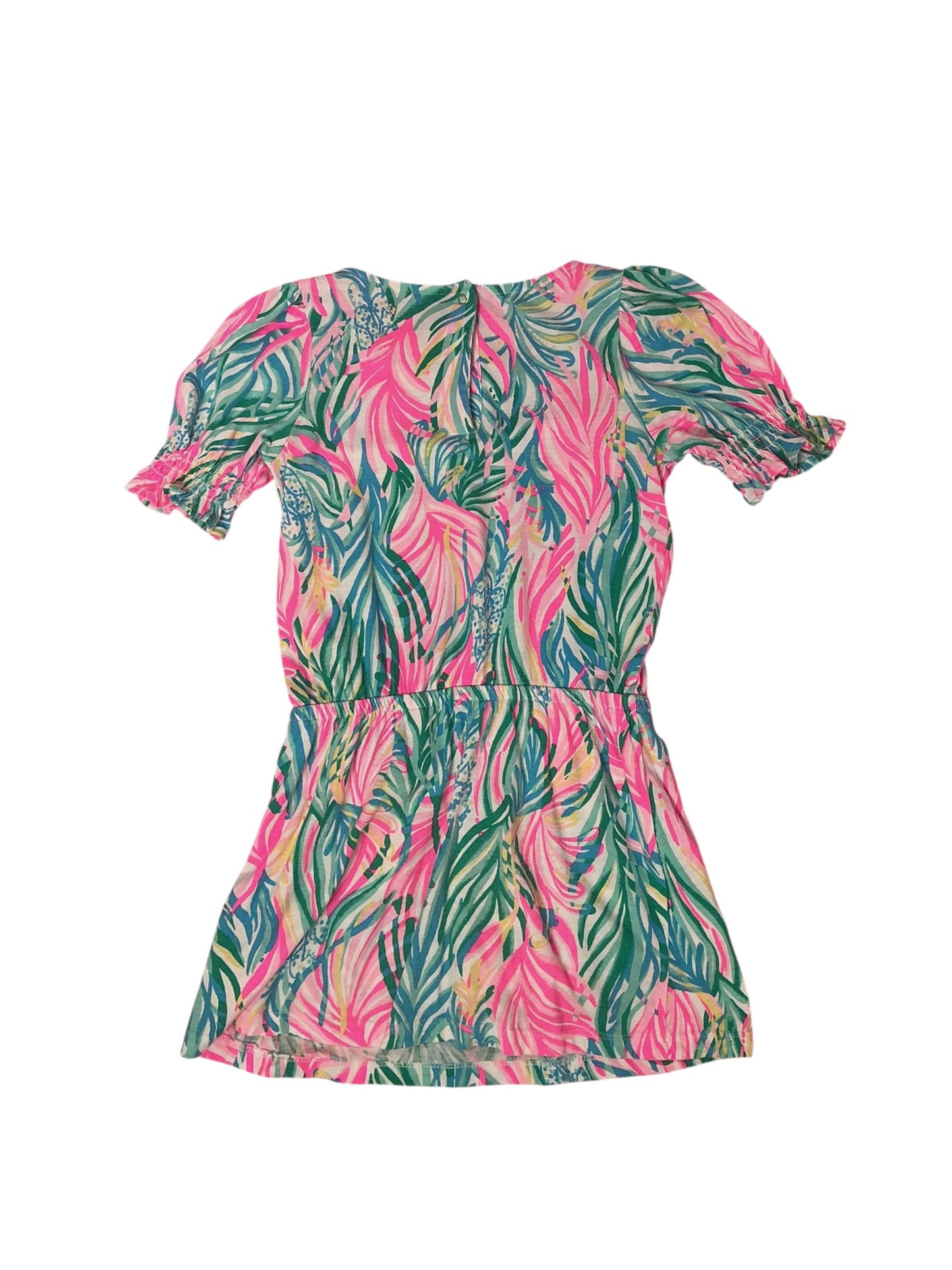 Lilly Pulitzer Girls Romper Sea Turtle Soiree - Size 4-5