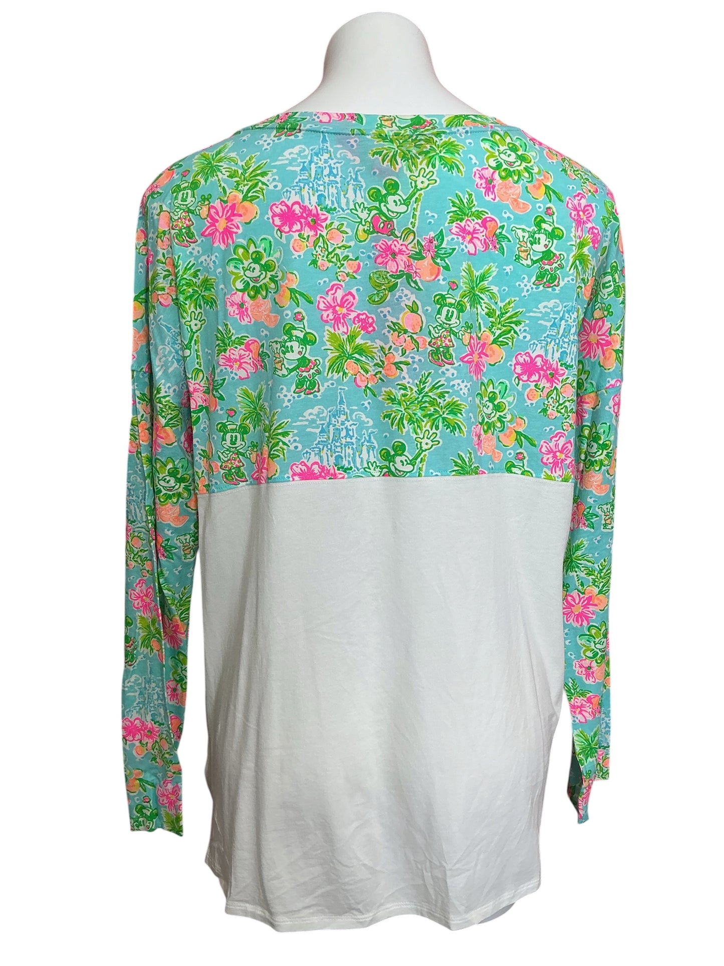 Lilly Pulitzer X Disney NWT Finn Top Blue Ibiza Lilly Loves Disney - Size L