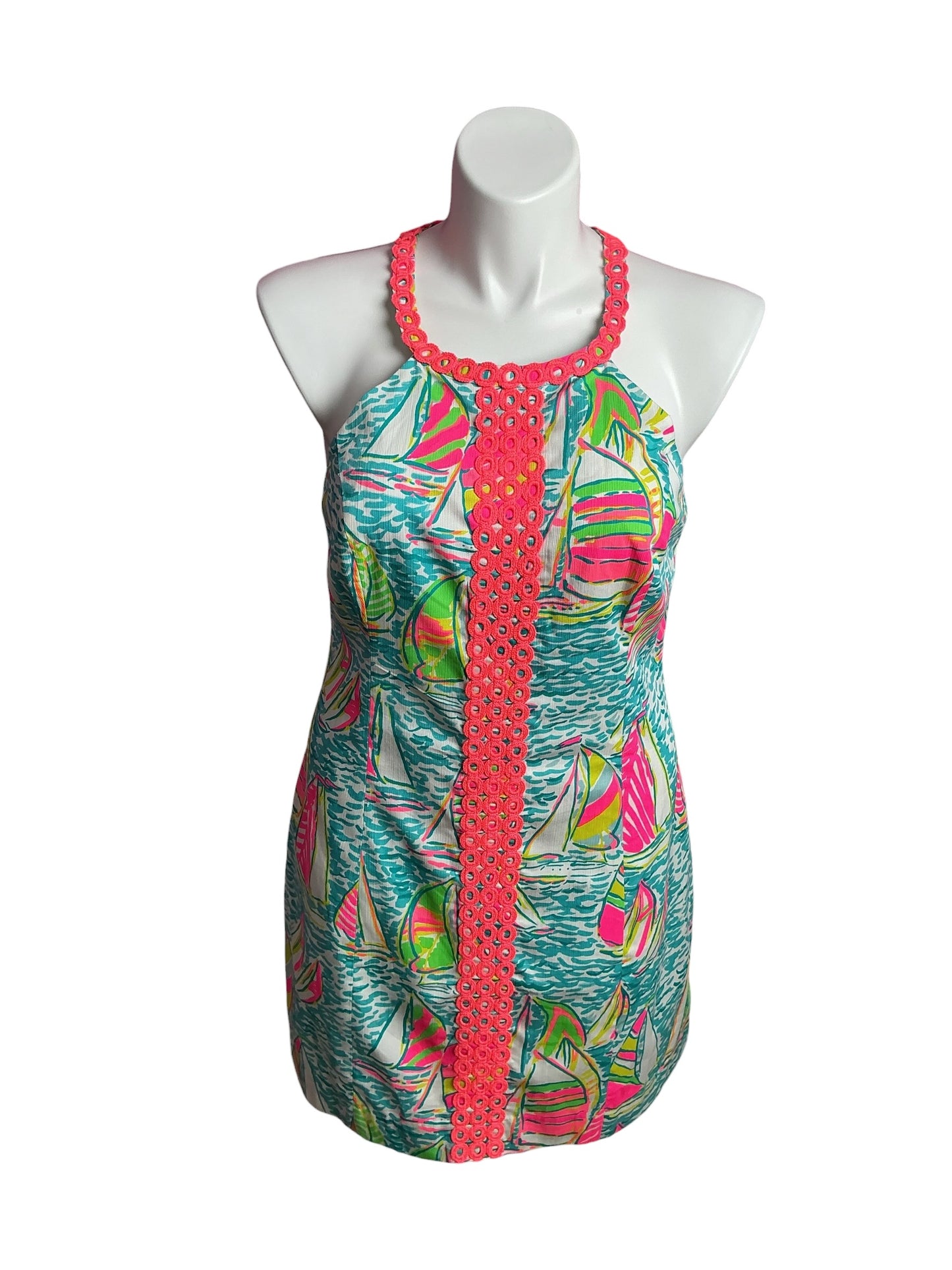 Lilly Pulitzer- NWT Gabby Shift Dress Bennet Blue Salty Seas Size 14