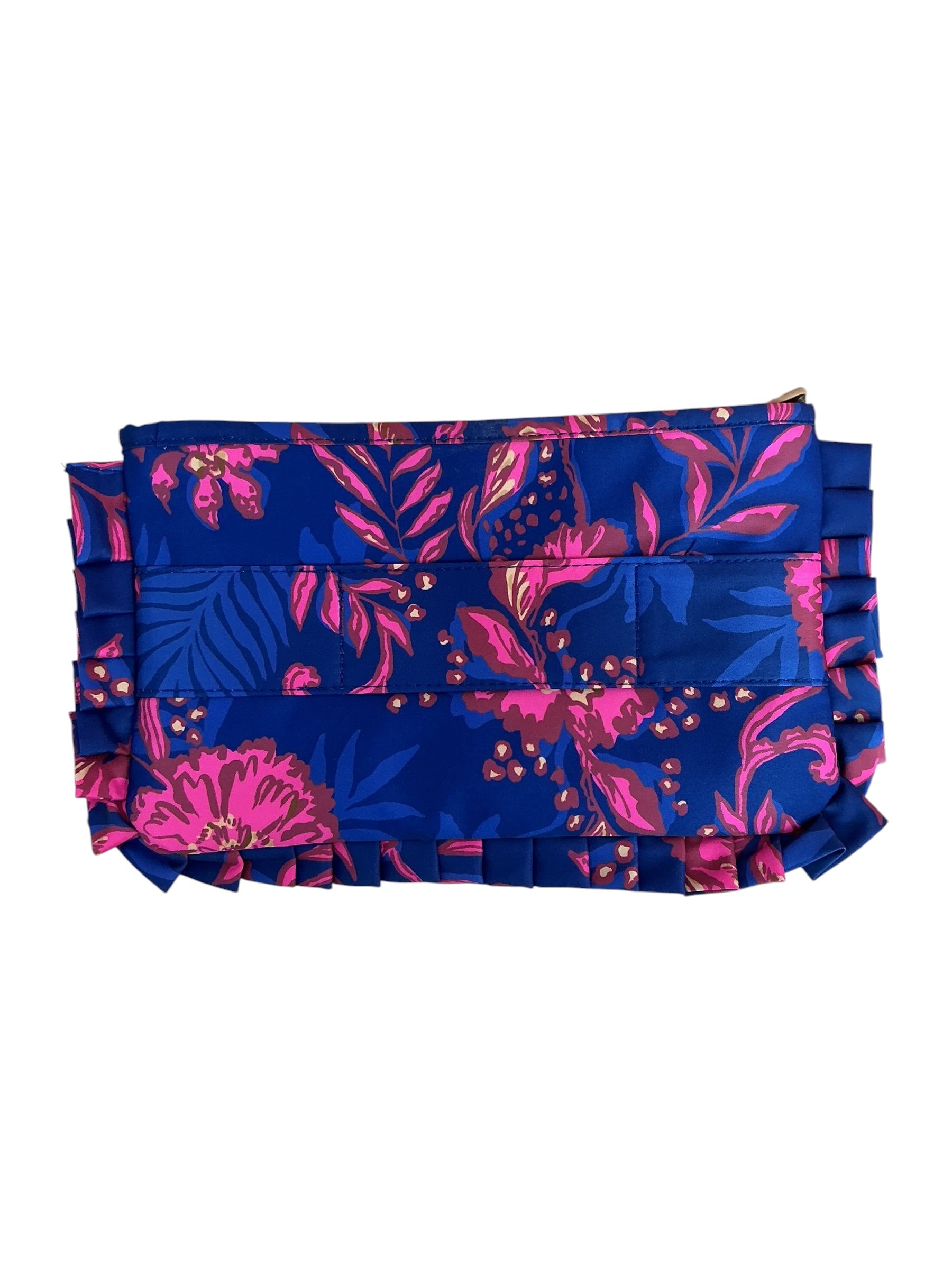 Lilly Pulitzer Ruffle Pouchette Clutch Never Ending Summer