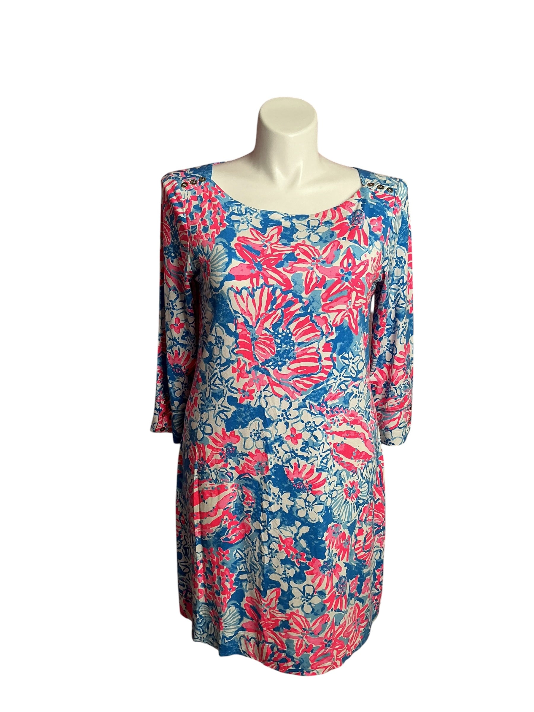Lilly Pulitzer- NWT UPF 50+ Sophie Dress Bay Blue Pop Pop Size XL
