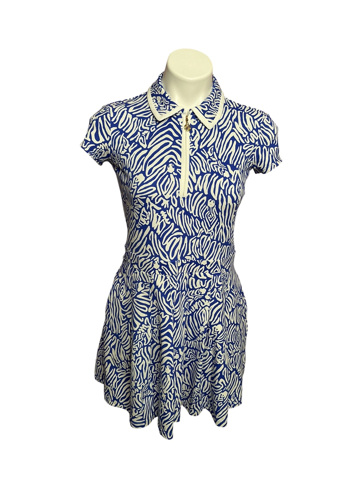 Lilly Pulitzer UPF 50+ Luxletic Alona Dress Martinique Blue Zee Bebe