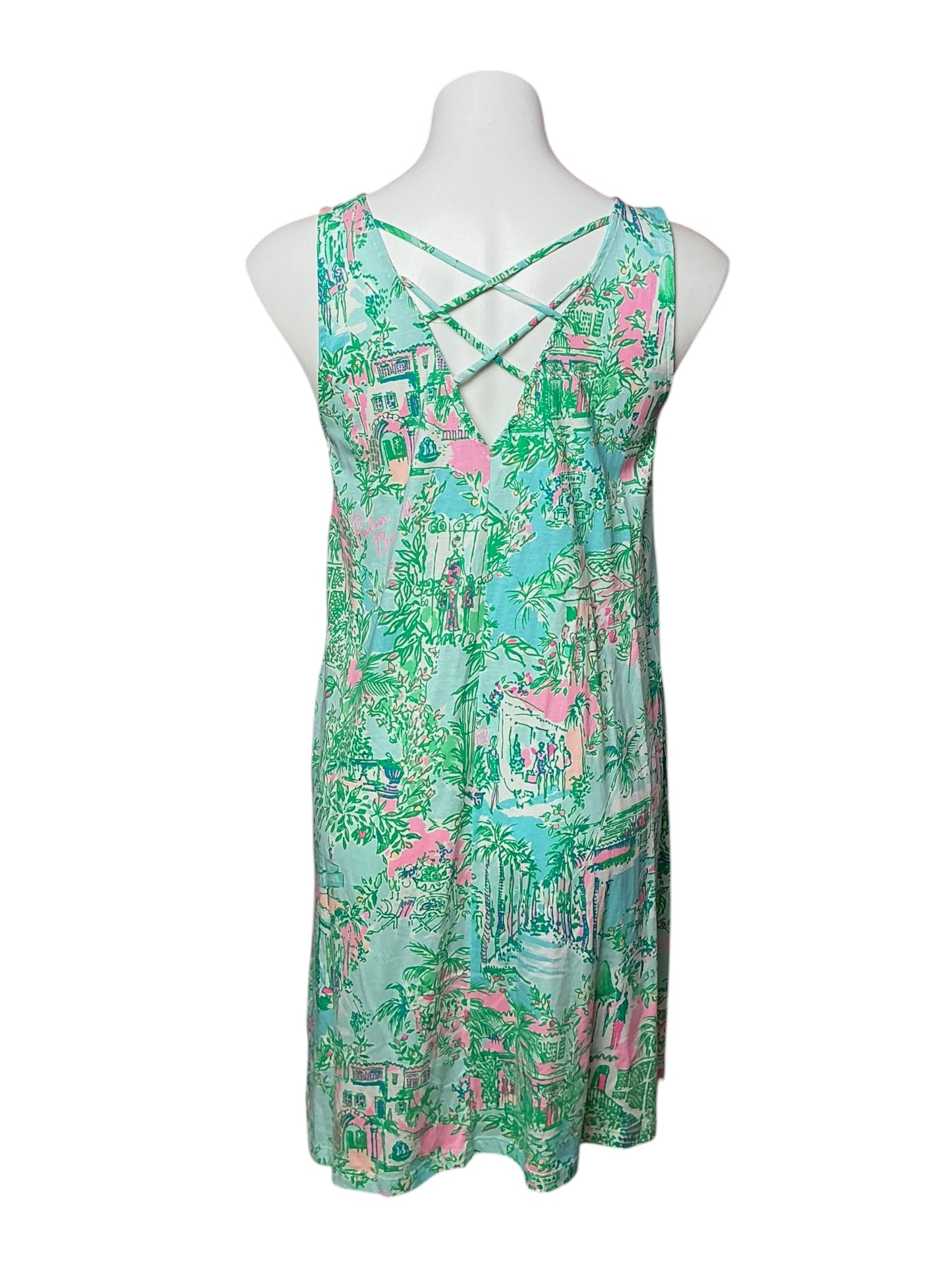 Lilly Pulitzer Kristen Swing Dress Lilly Loves Palm Beach - Size M