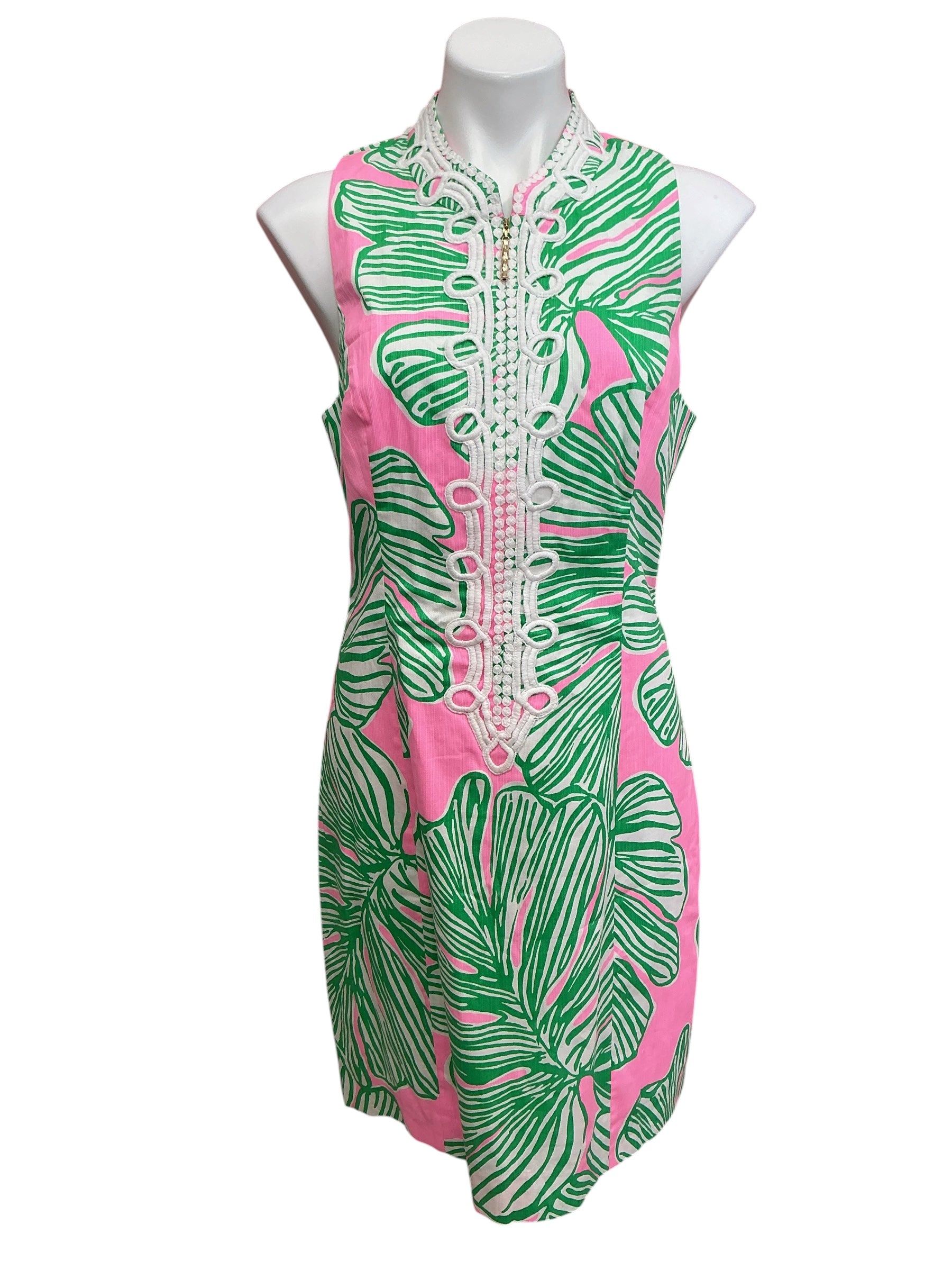 Lilly Pulitzer Alexa Shift Dress Mandevilla Baby Who Let The Fronds Out - Size 12