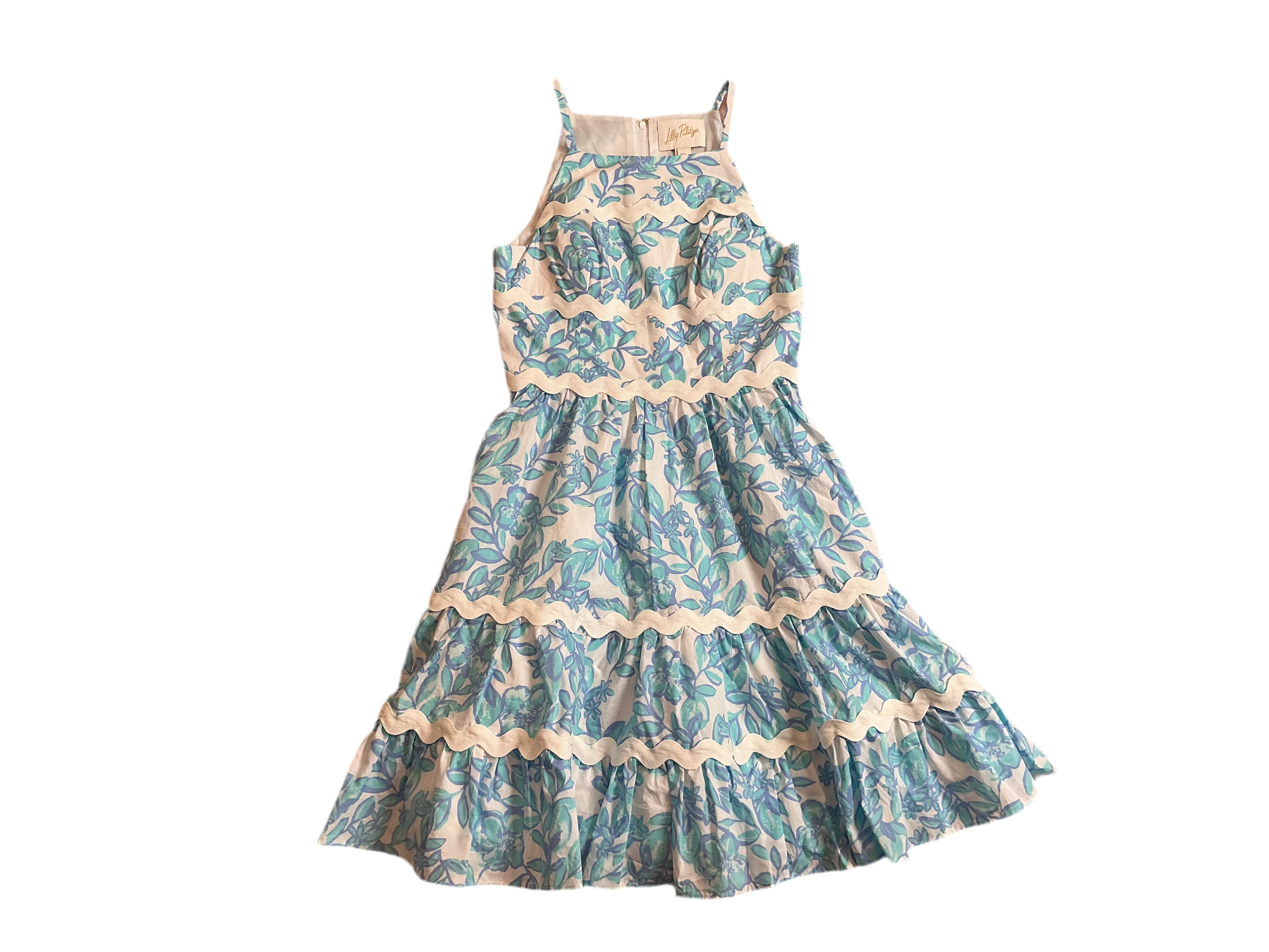 Lilly Pulitzer NWT - Angelynn Dress - Jacaranda Blue Simply The Zest - Size 00