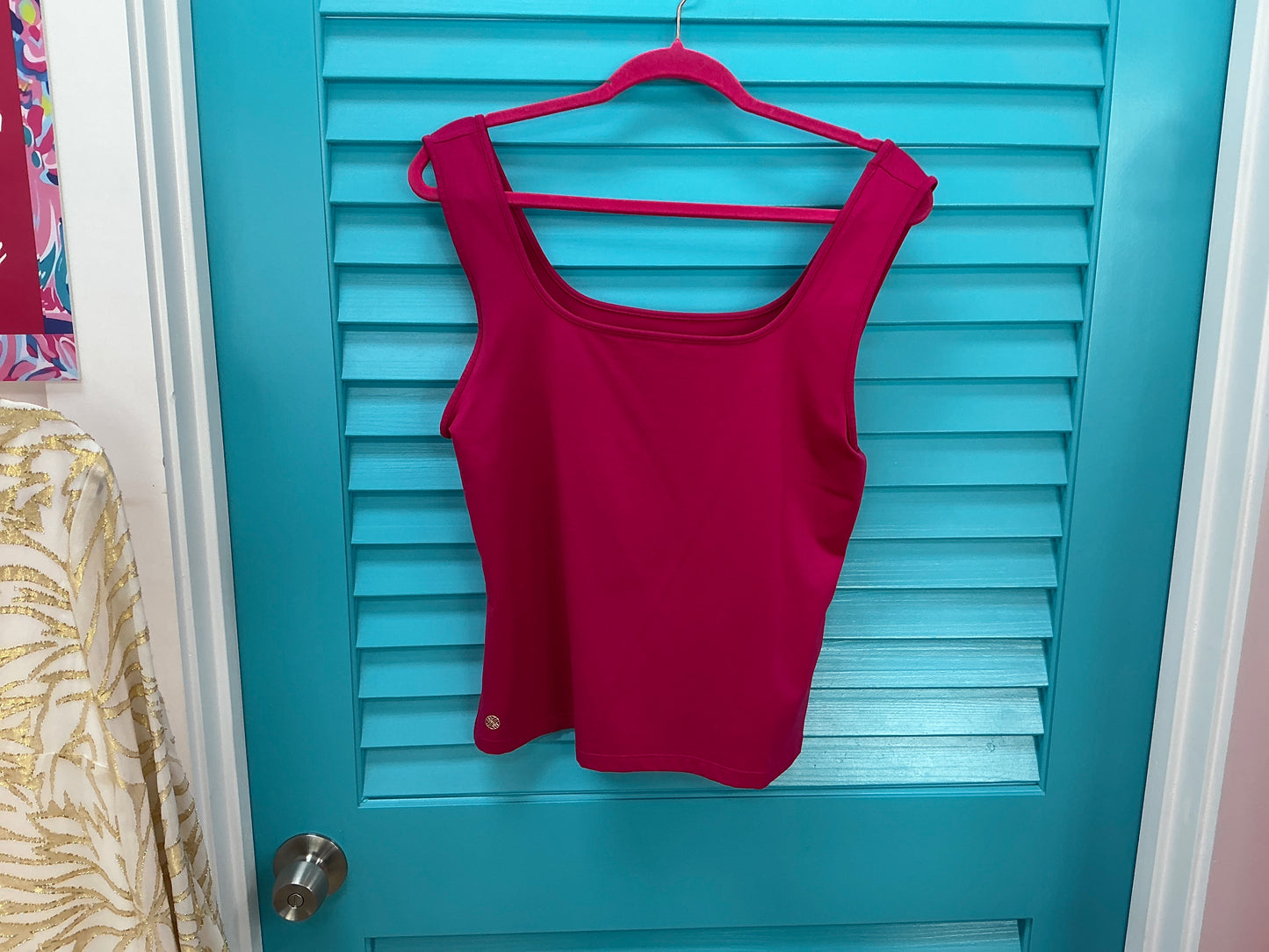 Lilly Pulitzer Top NWT - Marsaille Tank - Mystique Pink - Size L