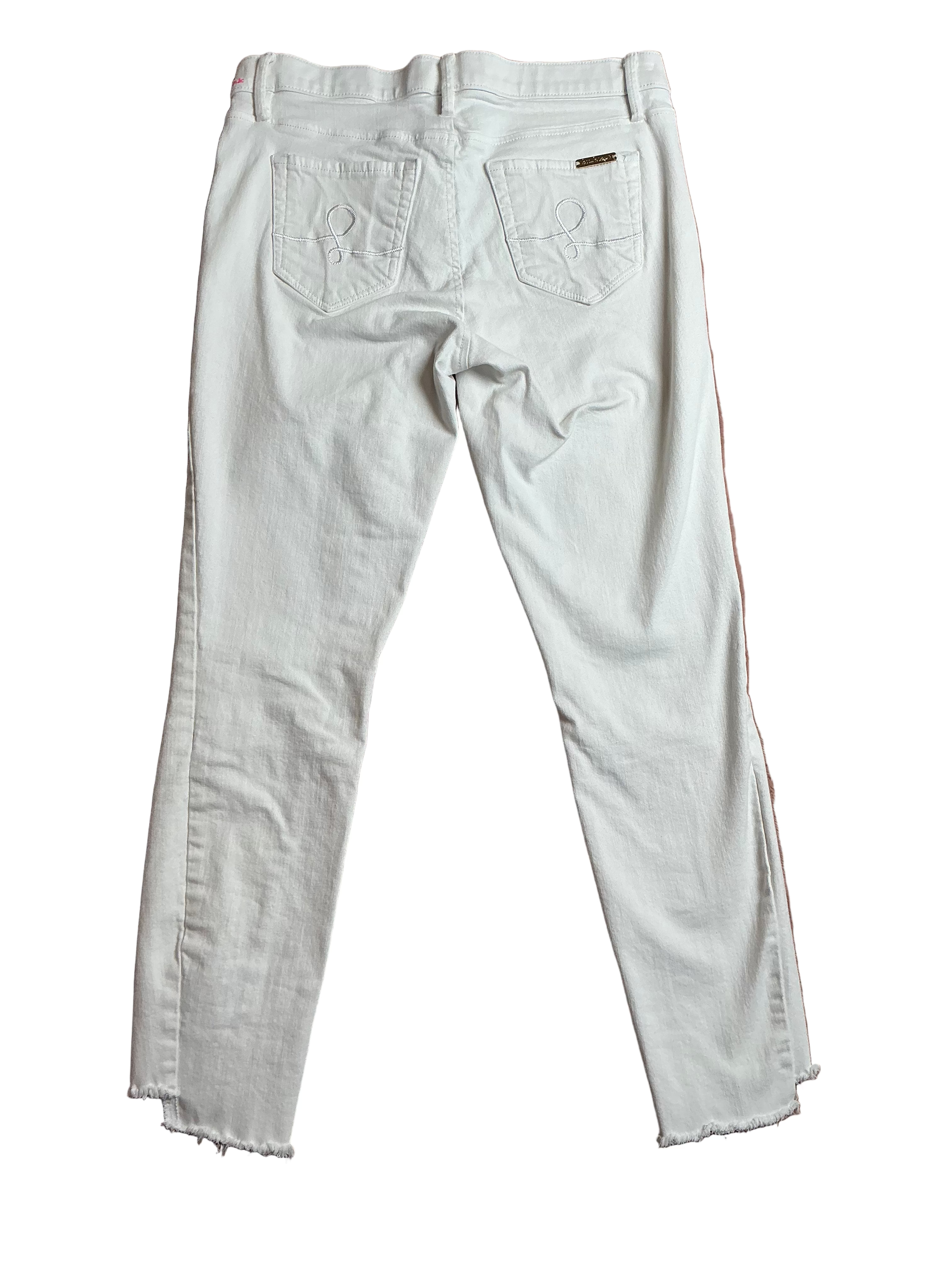 Lilly Pulitzer South Ocean High-Rise Skinny Jeans Pants Resort White - Size 8