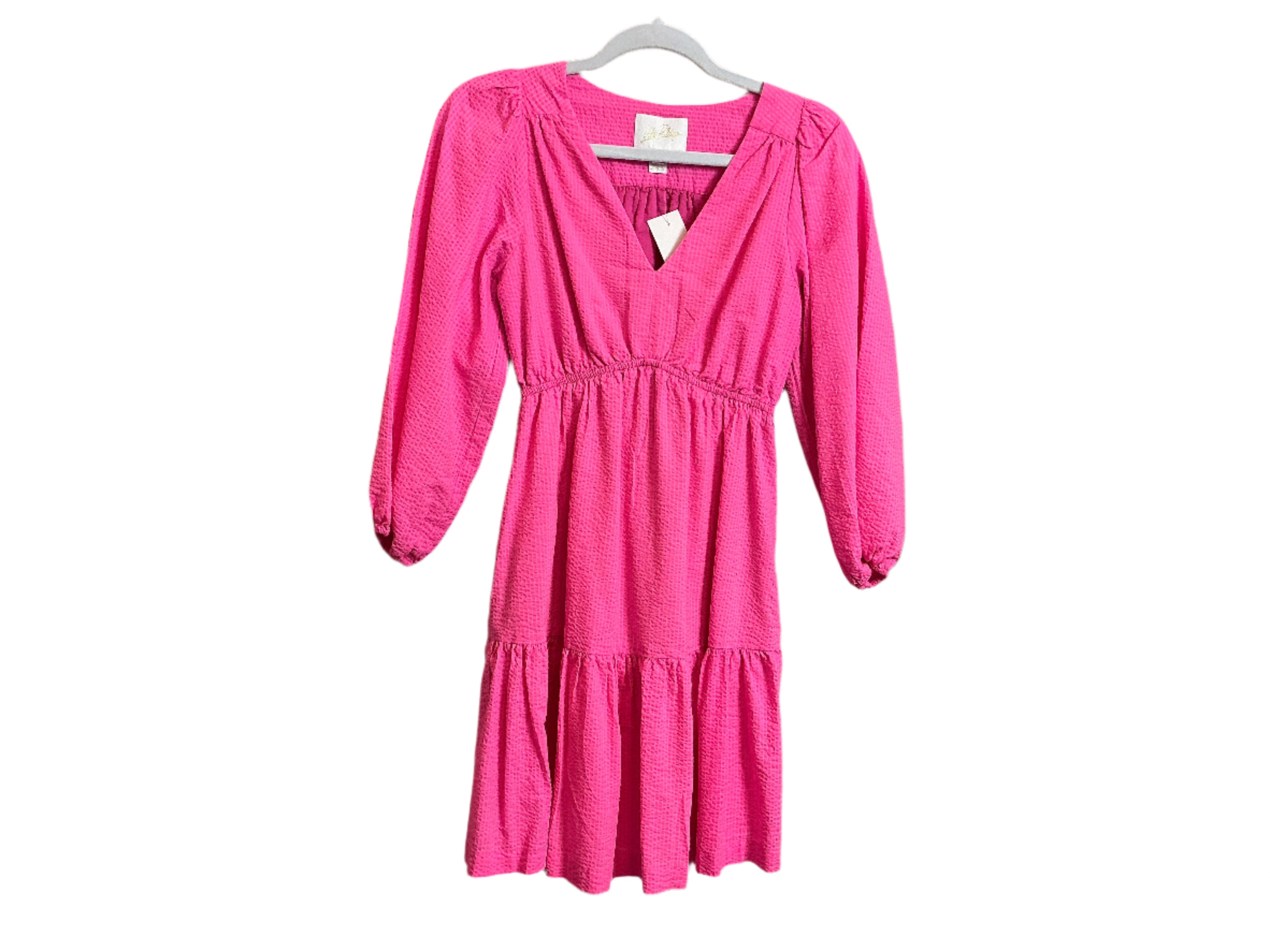 Lilly Pulitzer Deacon mini dress in a vibrant passion fruit pink made from 100% cotton paradise pucker fabric Dress - Size 00