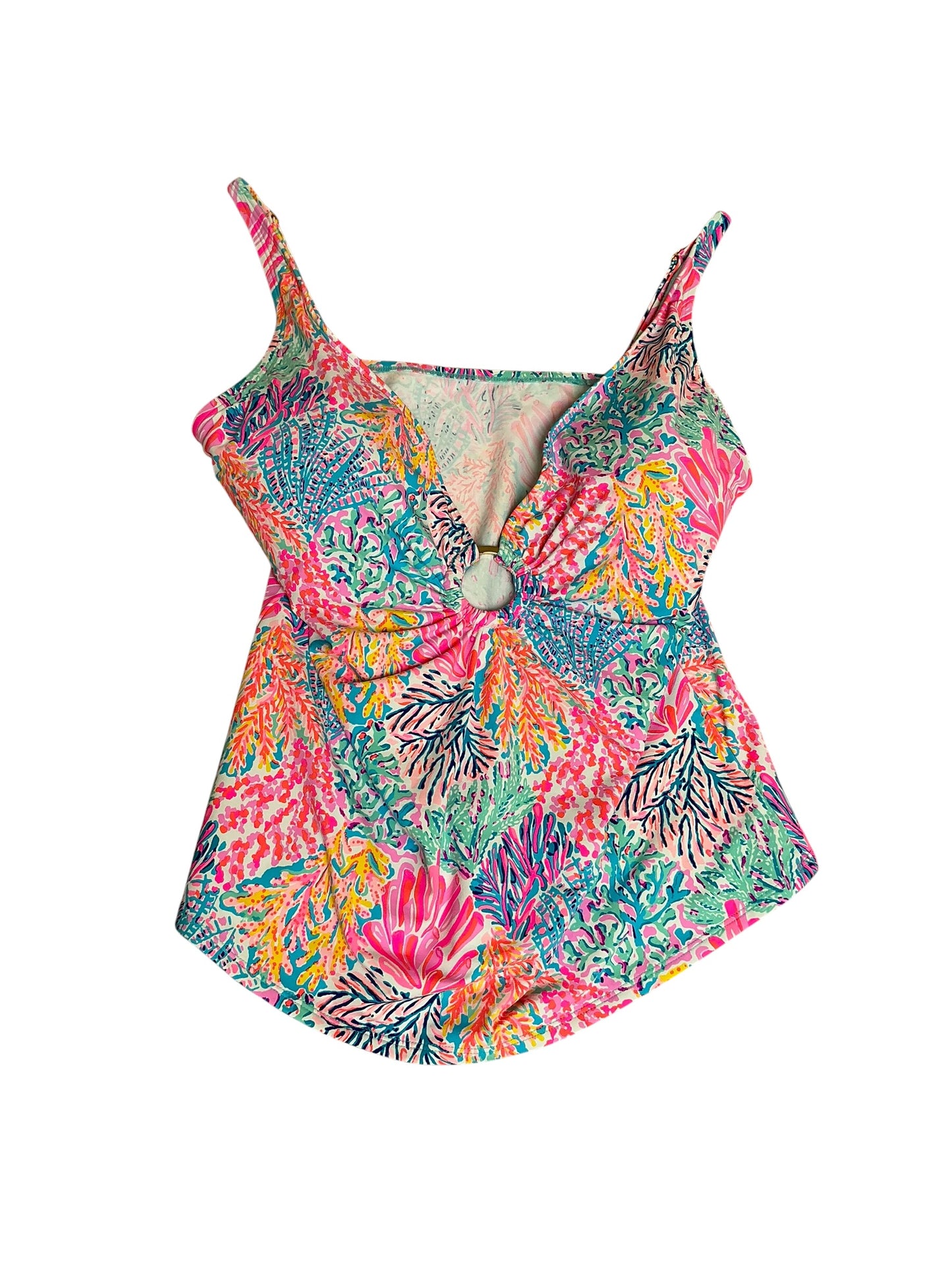 Lilly Pulitzer NWT Brenta Tankini Multi Splash Dance - Size 16