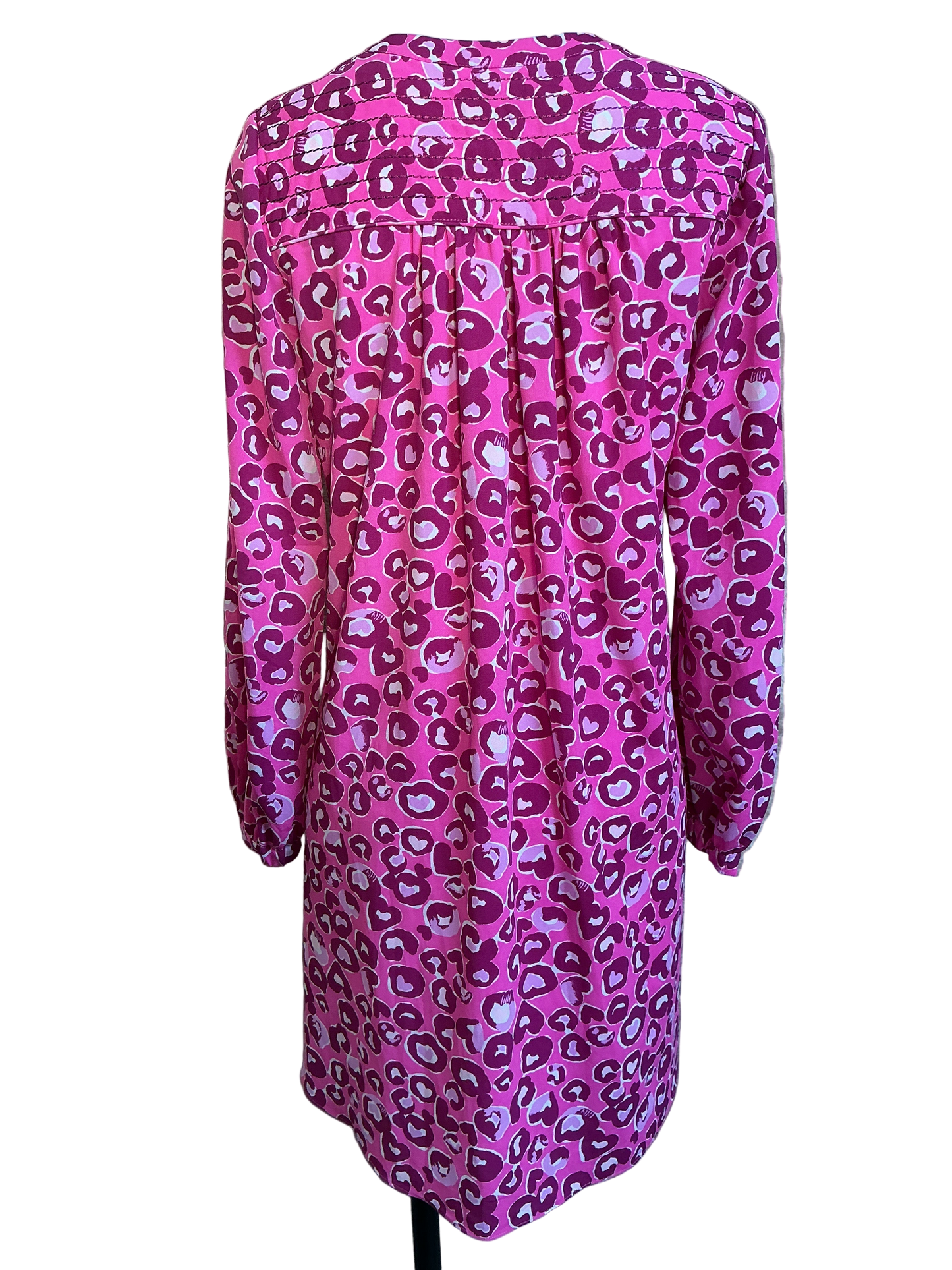 Lilly Pulitzer Brynnly Stretch Dress in the Mandevilla Pink "Don't Be A Cheetah" pattern - Size 2