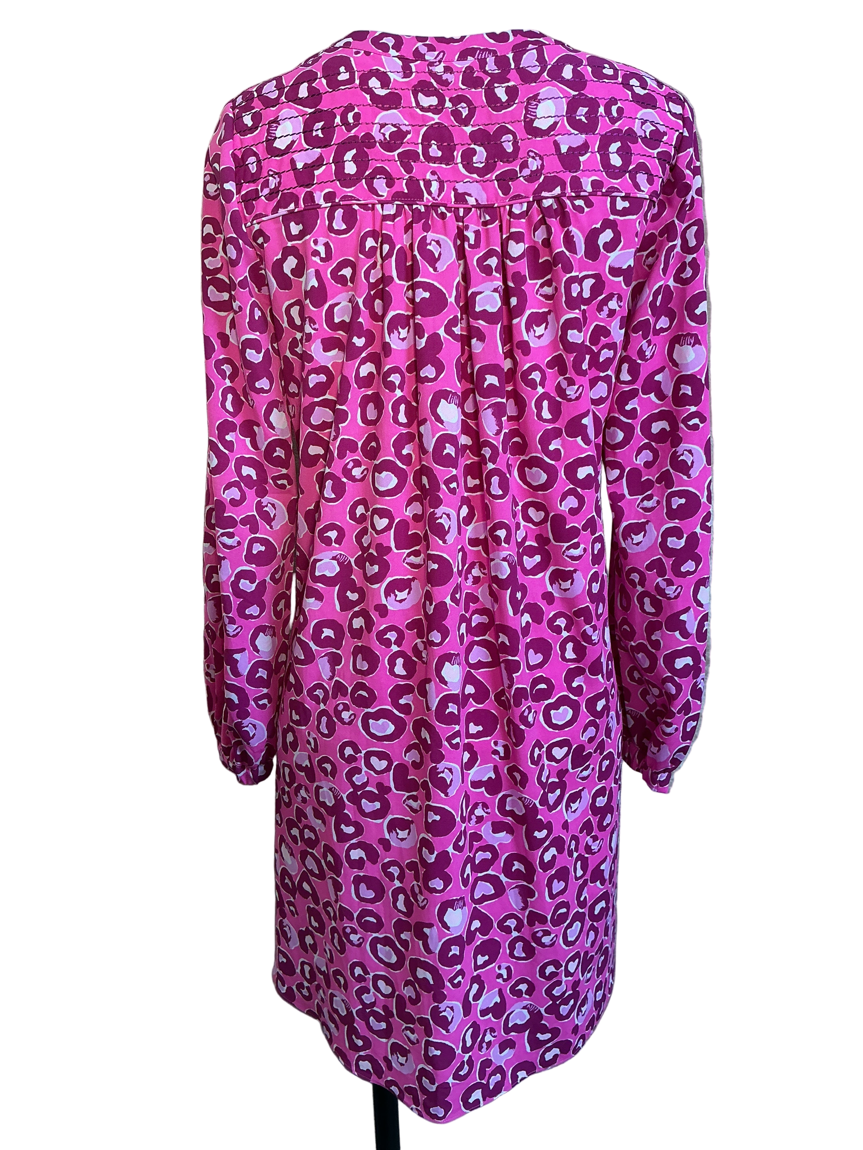 Lilly Pulitzer Brynnly Stretch Dress in the Mandevilla Pink "Don't Be A Cheetah" pattern - Size 2