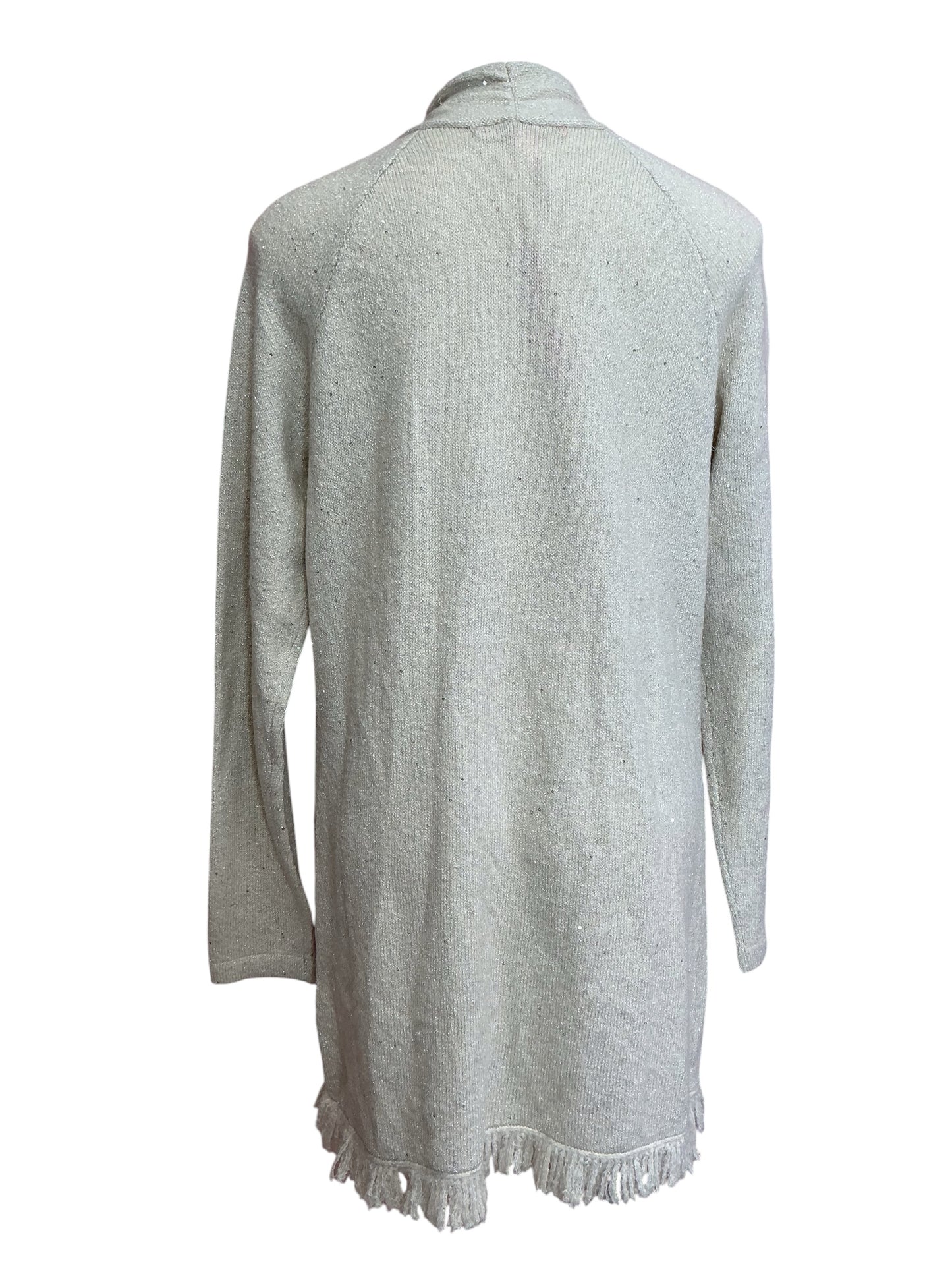 Lilly Pulitzer NWT Tatum Sequin Cardigan Coconut Metallic - Size XL