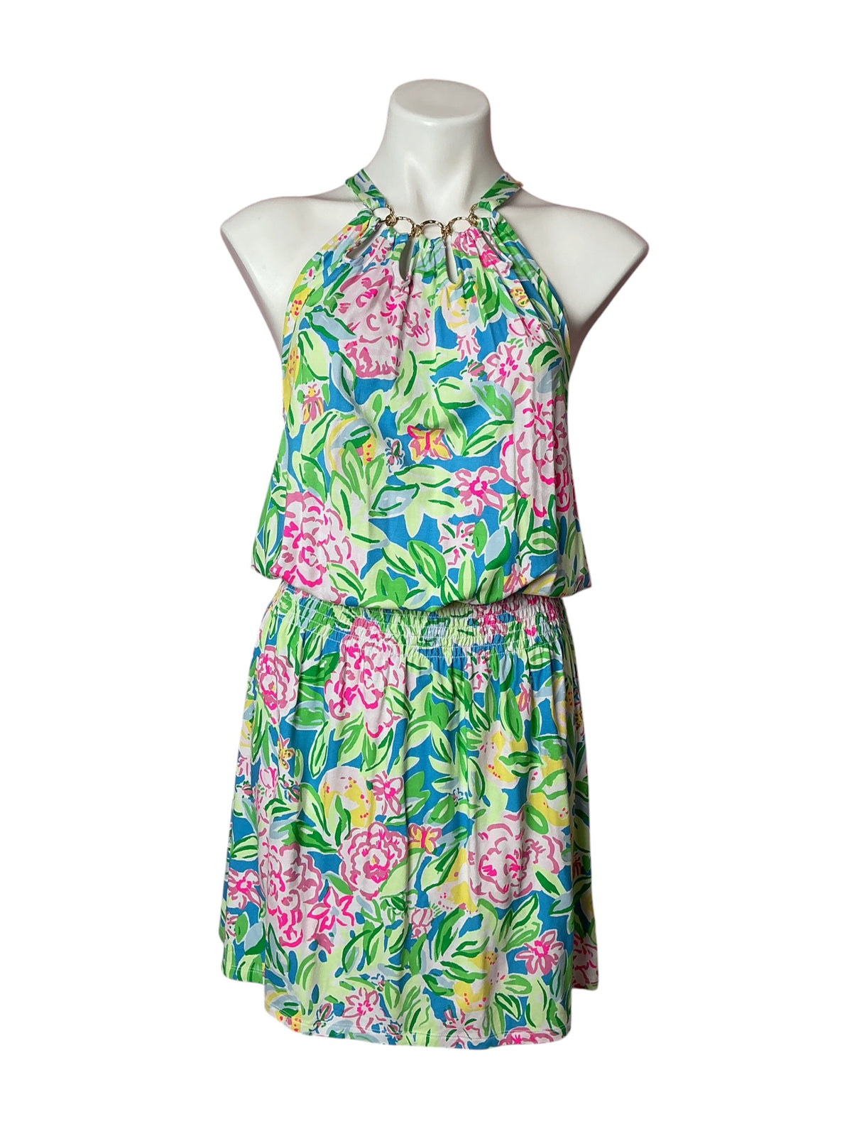 Lilly Pulitzer Shirelle Skirted Romper Grove Garden - Size M