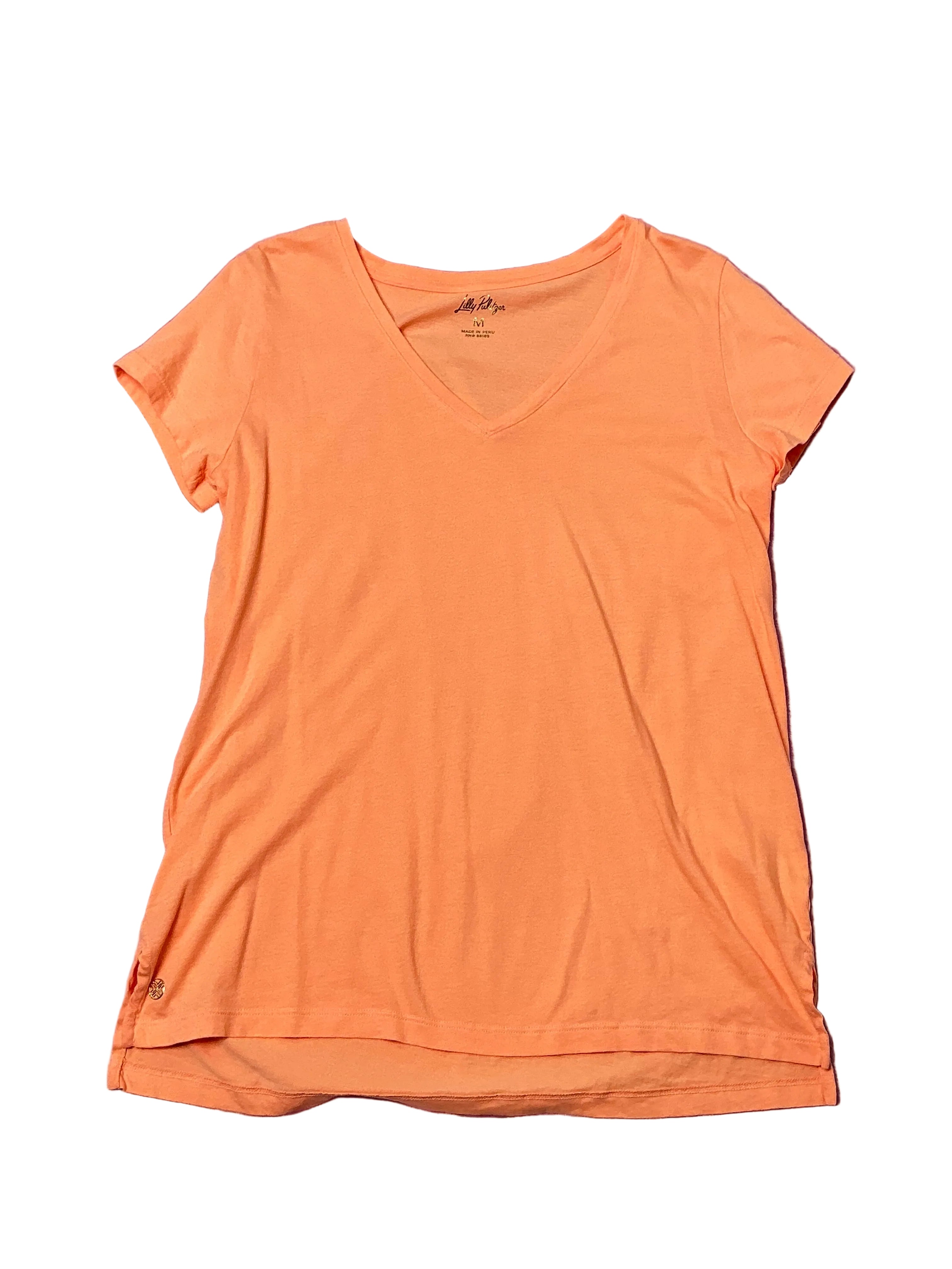 Lilly Pulitzer Meredith Tee - Papaya - Size M