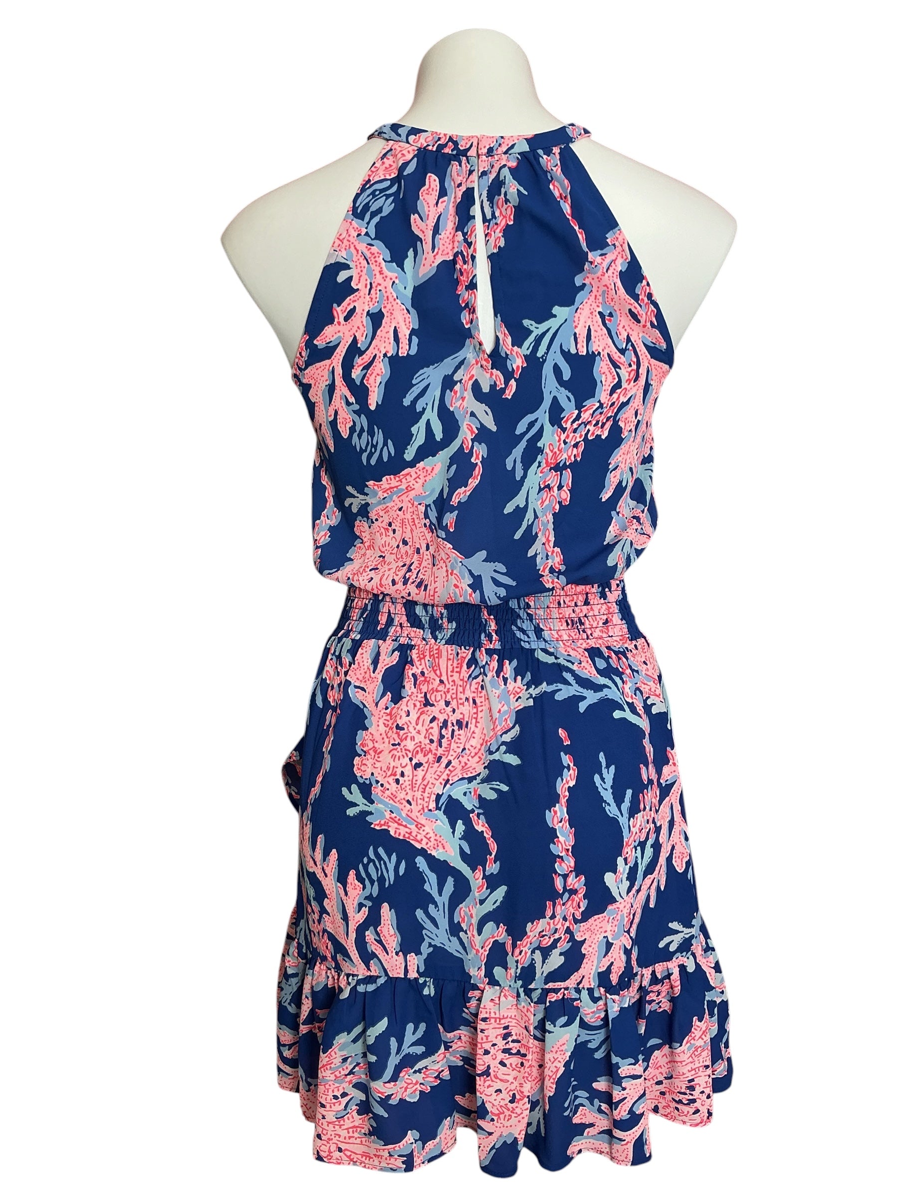 Lilly Pulitzer Pamelyn Dress Borealis Blue Swim On Over - Size 00